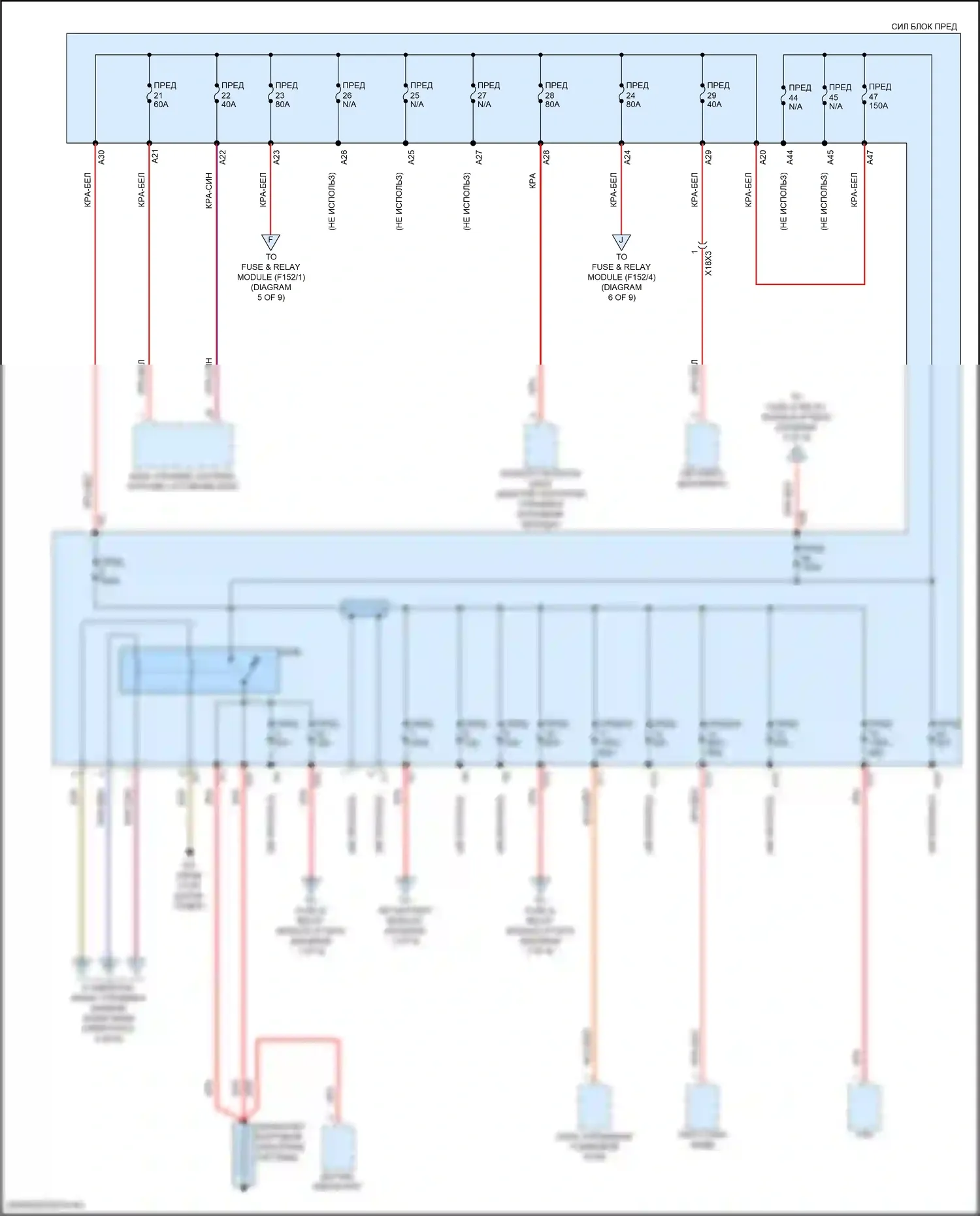 GLC-класс Mercedes-Benz X254 (2022-2024): Электросхема блока предохранителей реле, suv (2 из 9) 