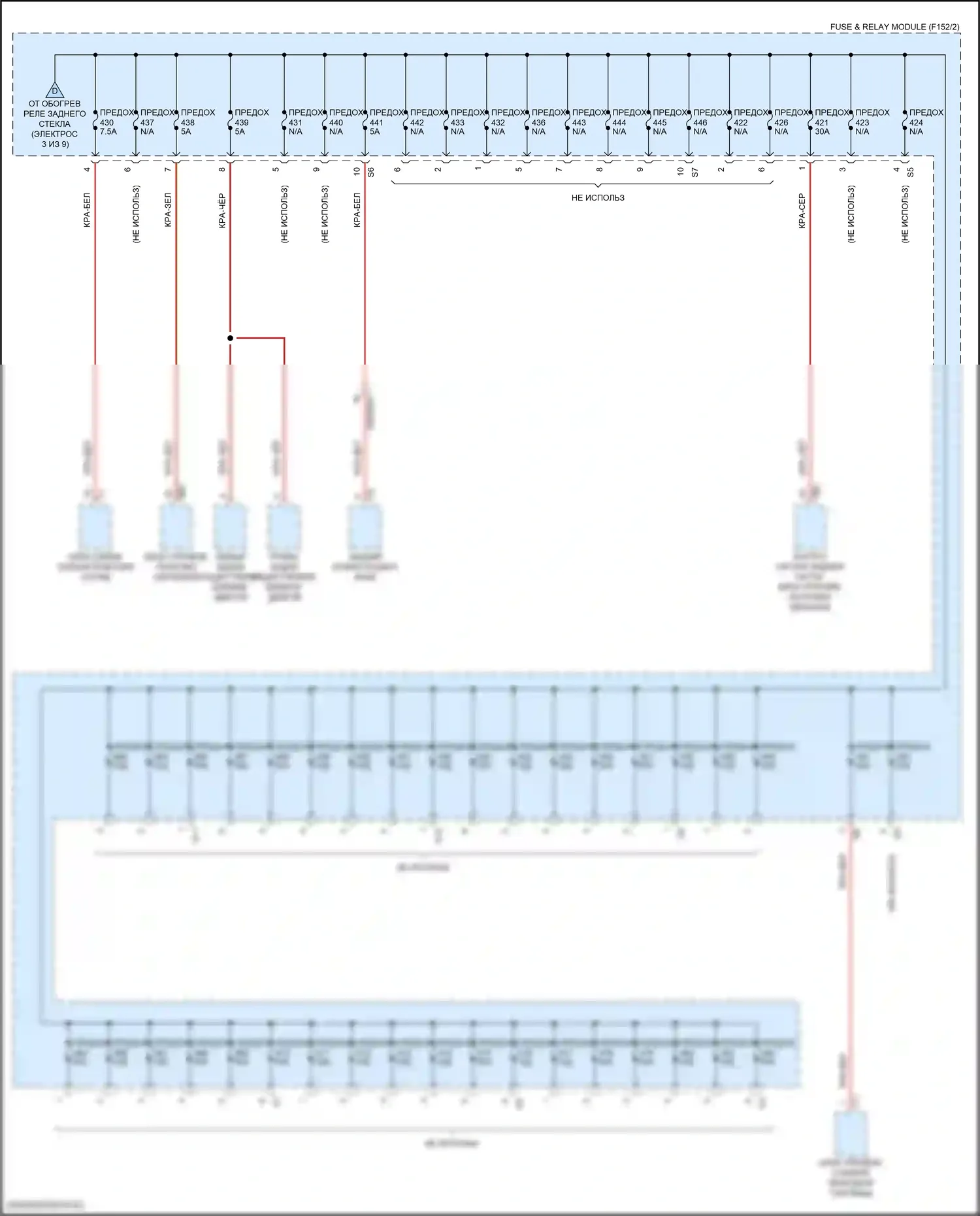 GLC-класс Mercedes-Benz X254 (2022-2024): Электросхема блока предохранителей реле, suv (4 из 9) 