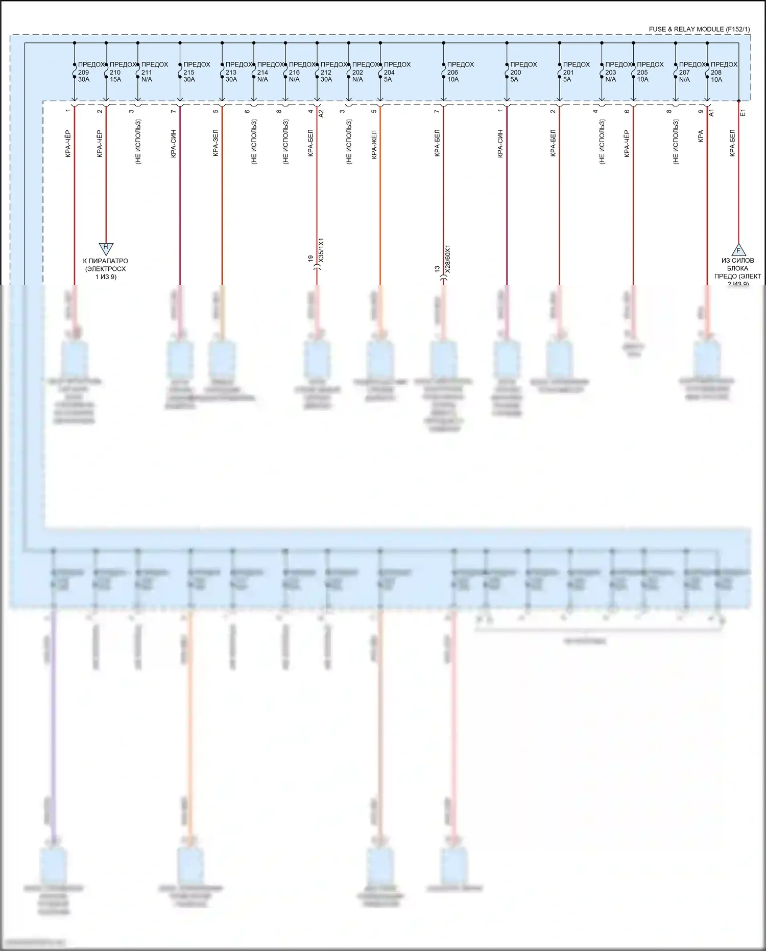 GLC-класс Mercedes-Benz X254 (2022-2024): Электросхема блока предохранителей реле, suv (5 из 9) 