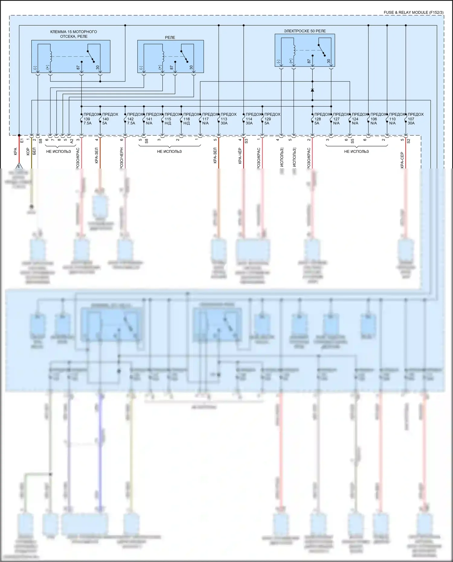 GLC-класс Mercedes-Benz X254 (2022-2024): Электросхема блока предохранителей реле, suv (7 из 9) 