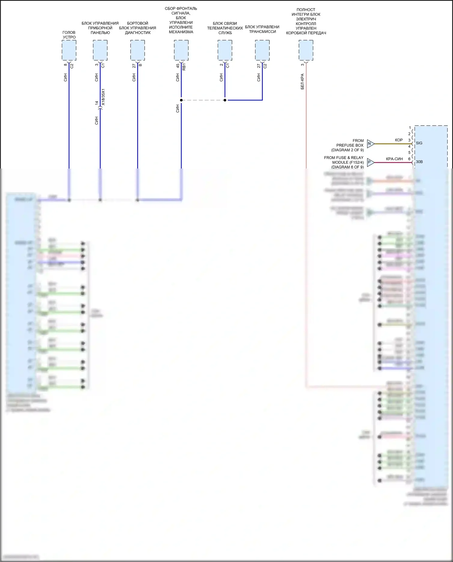 GLC-класс Mercedes-Benz X254 (2022-2024): Электросхема блока предохранителей реле, suv (9 из 9) 