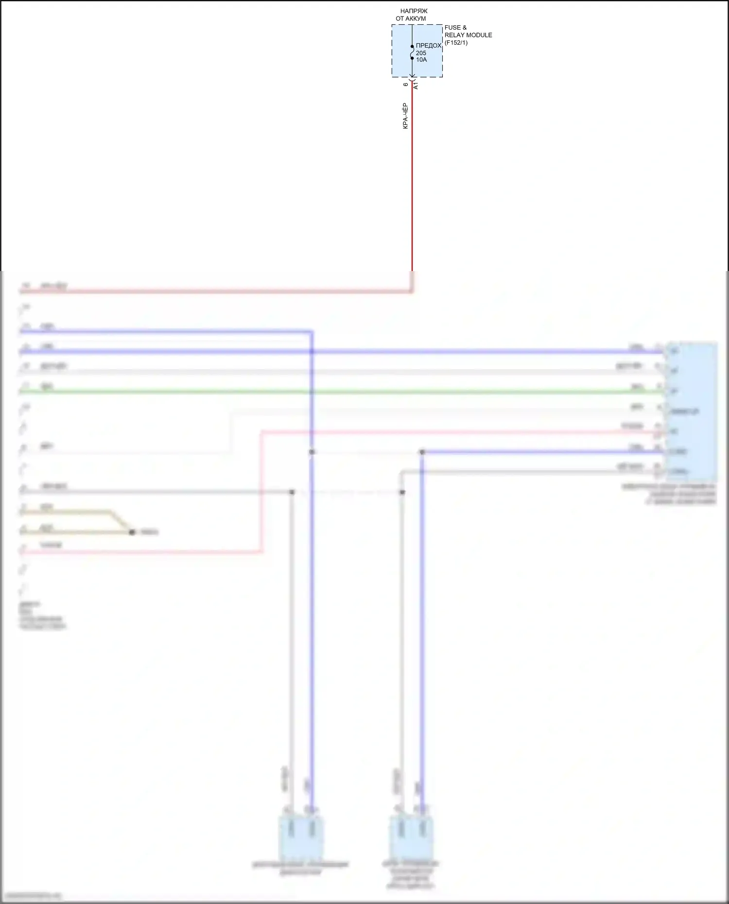 GLC-класс Mercedes-Benz X254 (2022-2024): Электросхема диагностического разхъема, внедорожник 