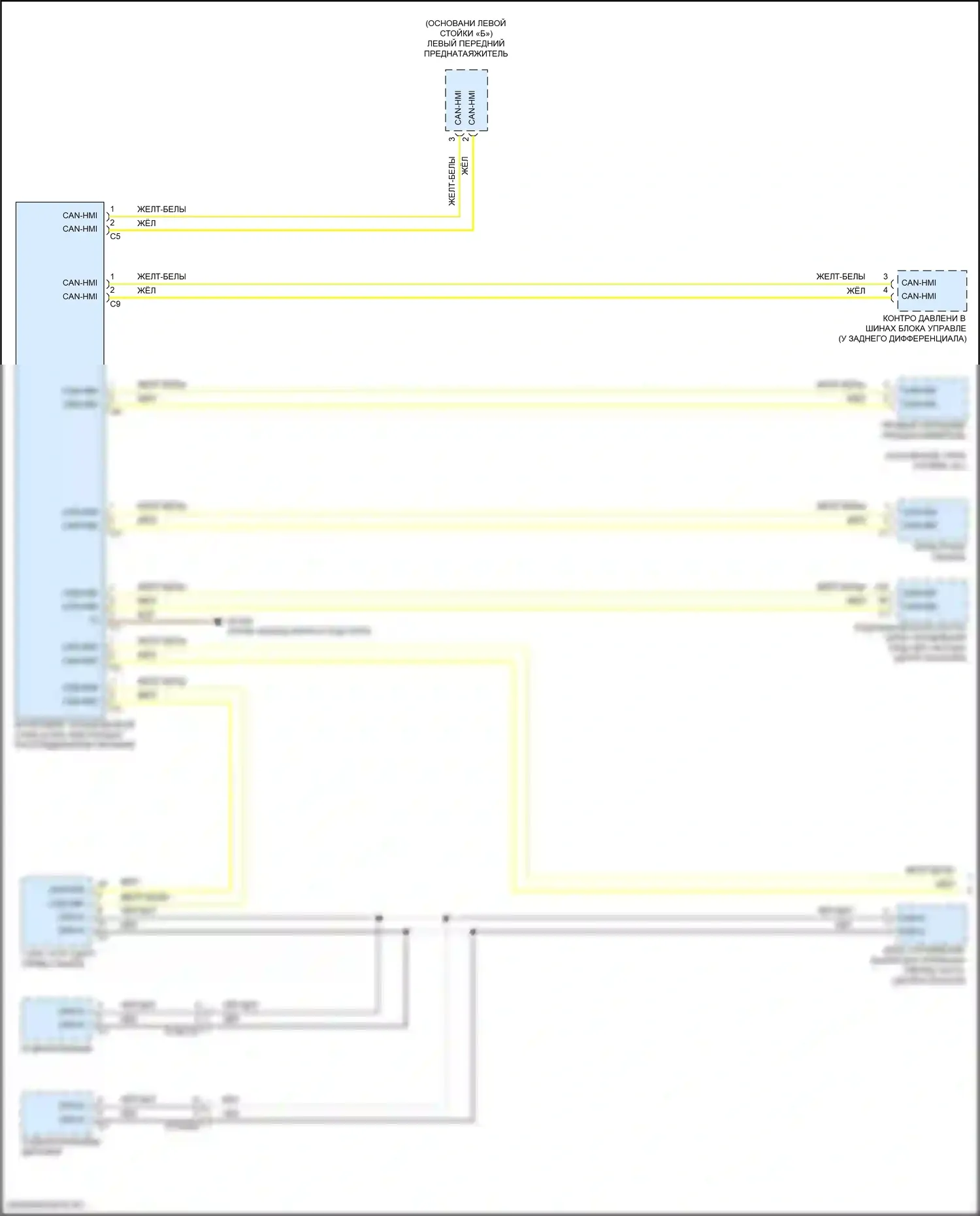 GLC-класс Mercedes-Benz X254 (2022-2024): Электросхема шины высокого/низкого уровня, купе (1 из 5) 