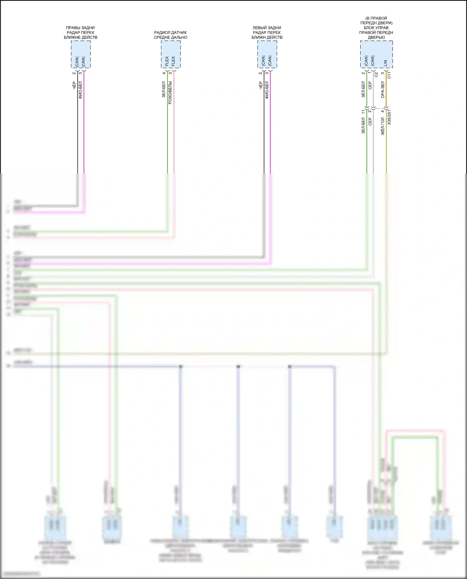 GLC-класс Mercedes-Benz X254 (2022-2024): Электросхема шины высокого/низкого уровня, внедорожник (4 из 4) 