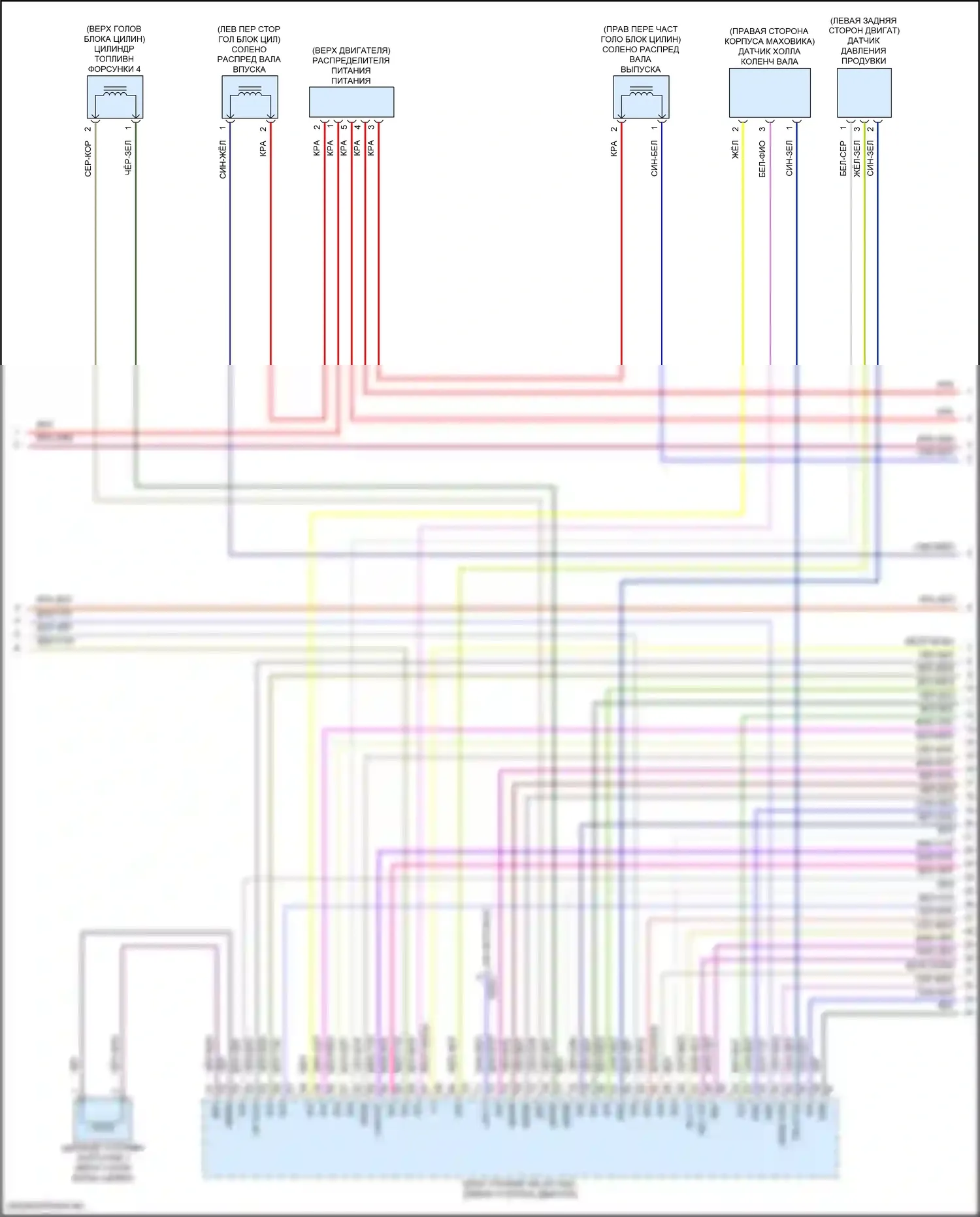 GLC-класс Mercedes-Benz X254 (2022-2024): Электросхема двигателя 2.0л турбо, купе (5 из 8) 