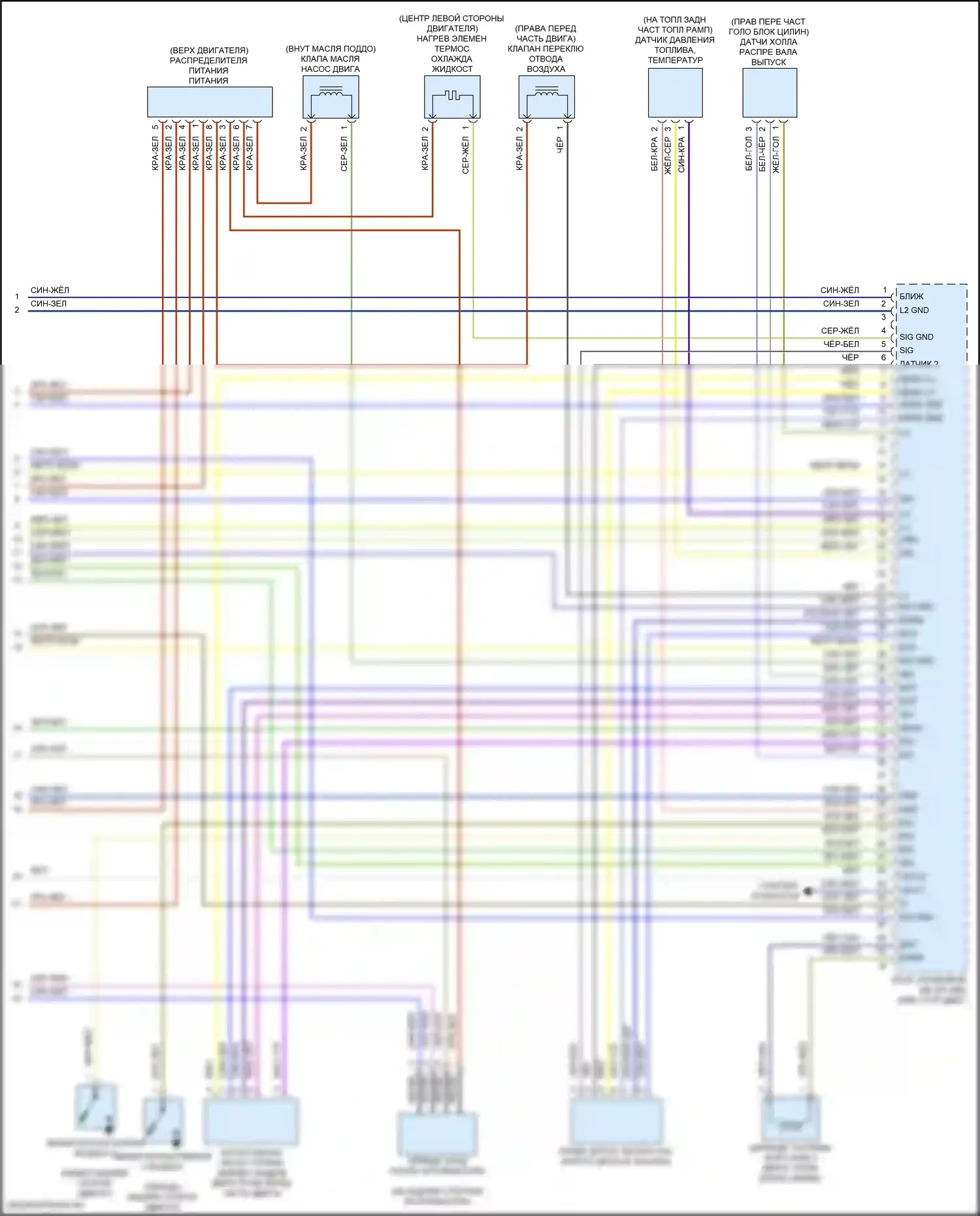 GLC-класс Mercedes-Benz X254 (2022-2024): Электросхема двигателя 2.0л турбо, купе (8 из 8) 