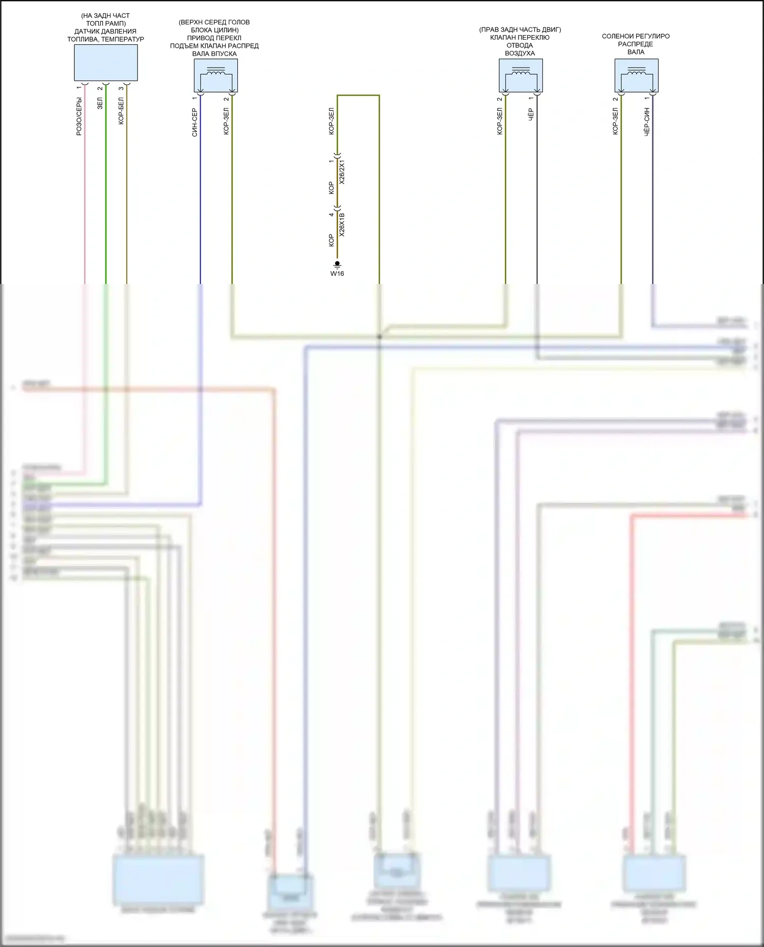 GLC-класс Mercedes-Benz X254 (2022-2024): Электросхема двигателя 2.0л турбо, внедорожник (8 из 9) 