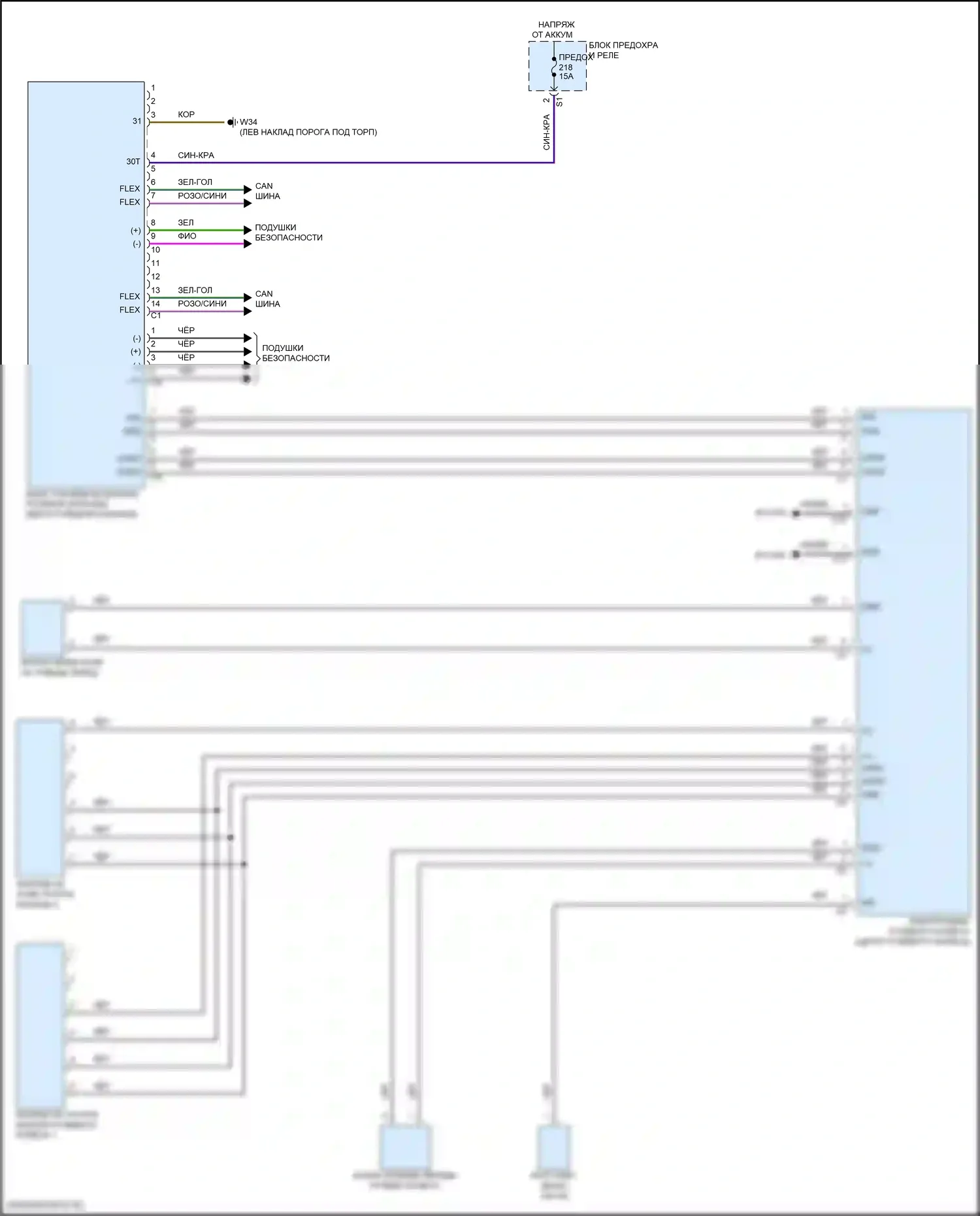 GLC-класс Mercedes-Benz X254 (2022-2024): Электросхема рулевая колонка, внедорожник 