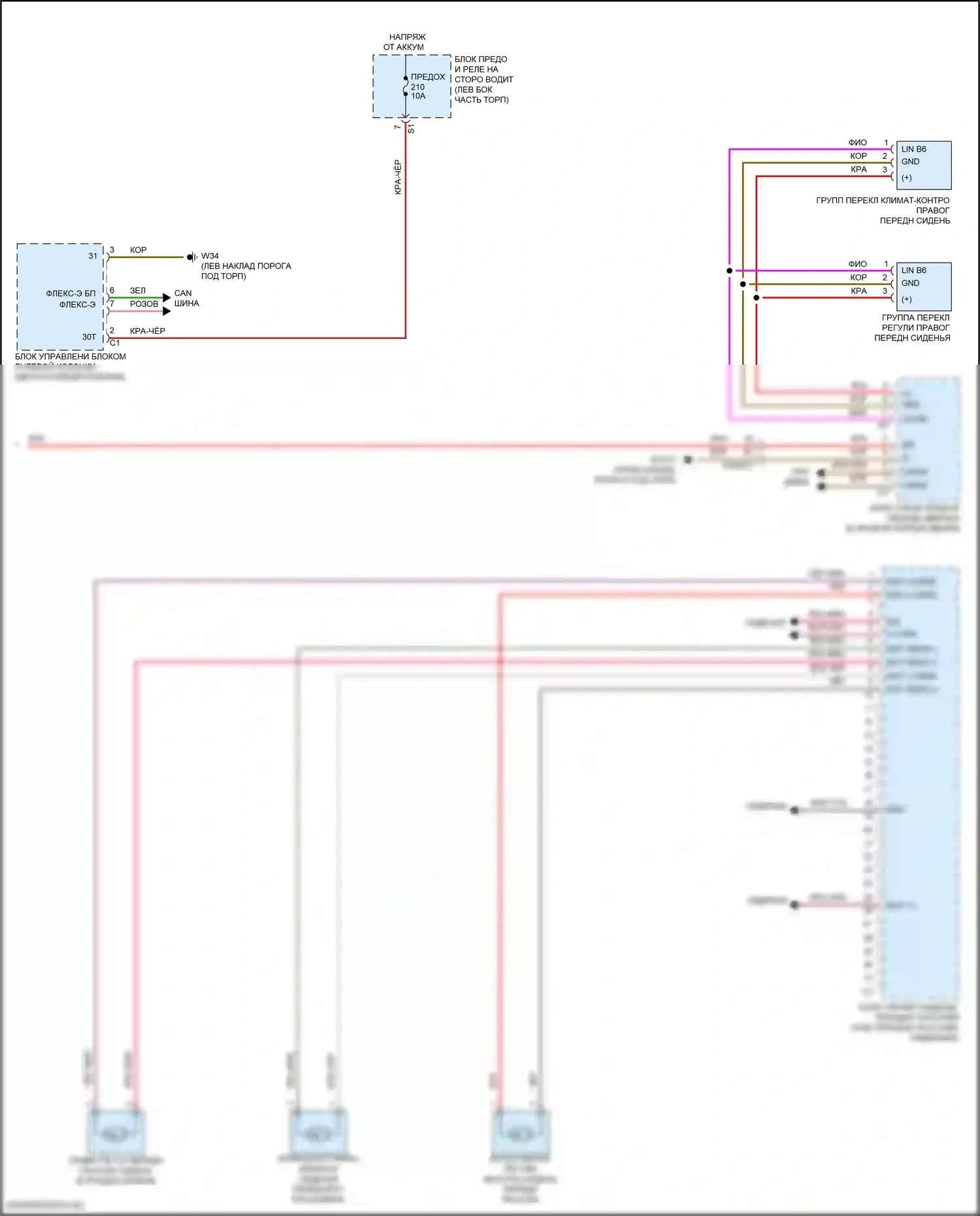 GLC-класс Mercedes-Benz X254 (2022-2024): Память пассажира сиденья электросхема, купе (2 из 2) 