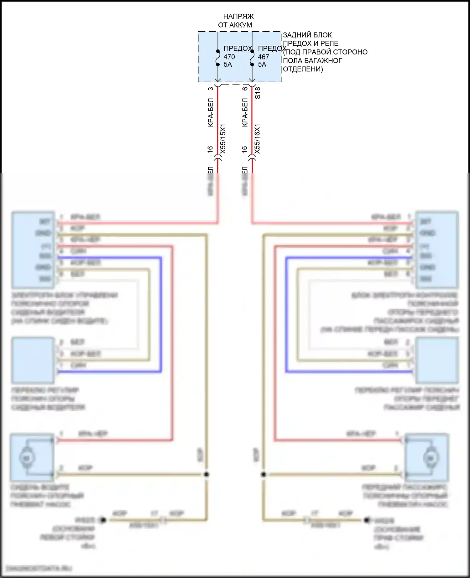 GLC-класс Mercedes-Benz X254 (2022-2024): Поясничная электросхема, купе 