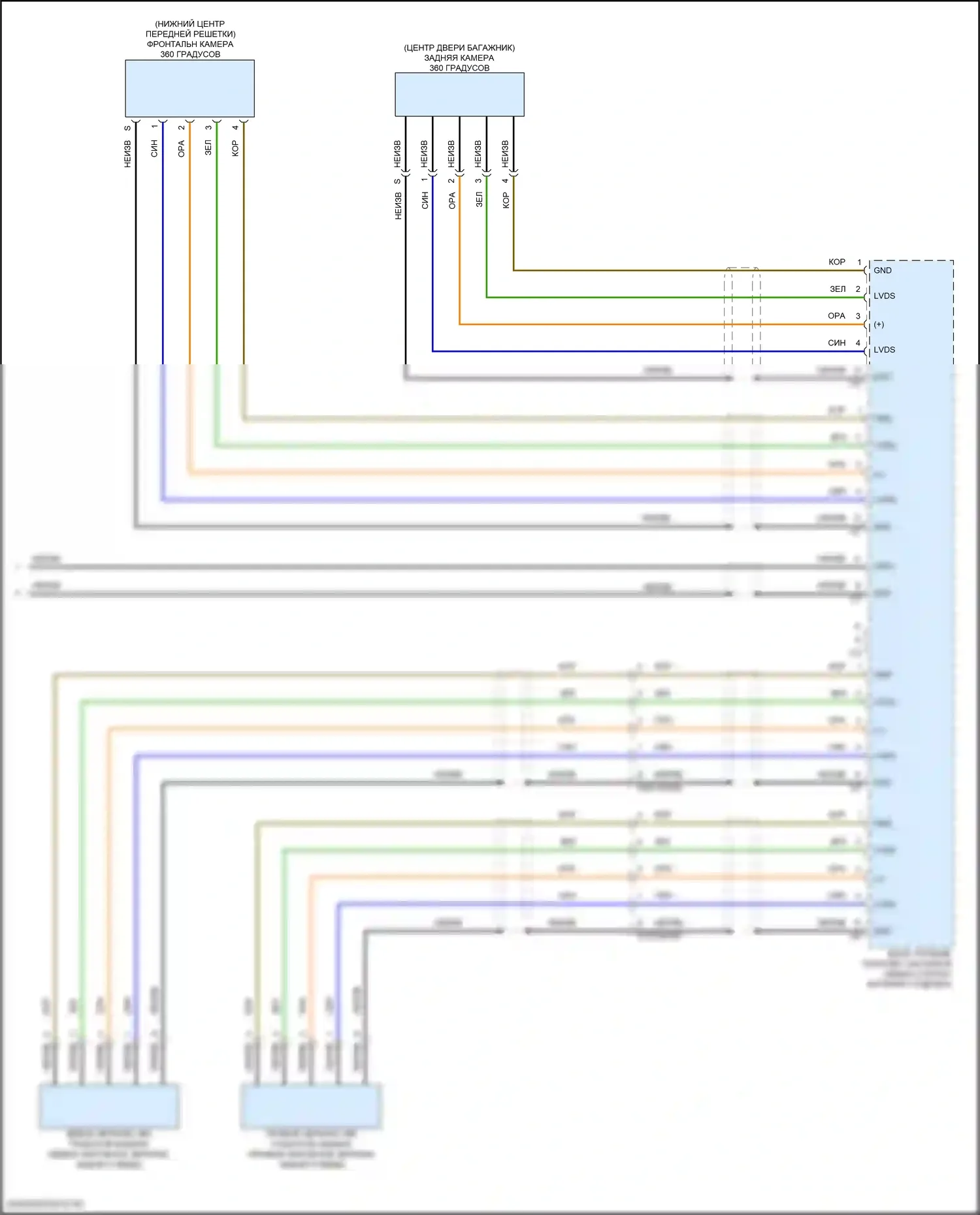 GLC-класс Mercedes-Benz X254 (2022-2024): Электросхема парктроника, купе (3 из 3) 