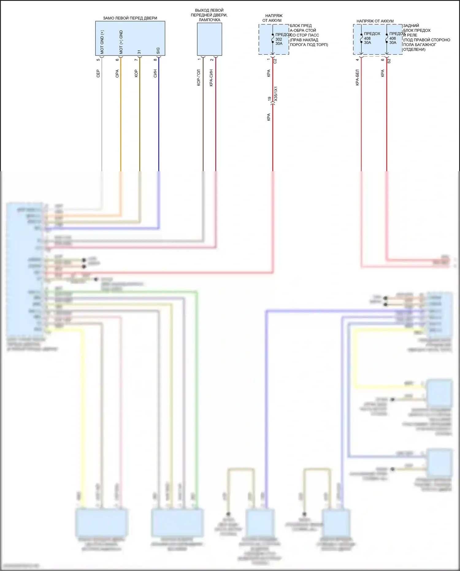 GLC-класс Mercedes-Benz X254 (2022-2024): Электросхема центрального замка с автоблокировкой, купе (1 из 3) 