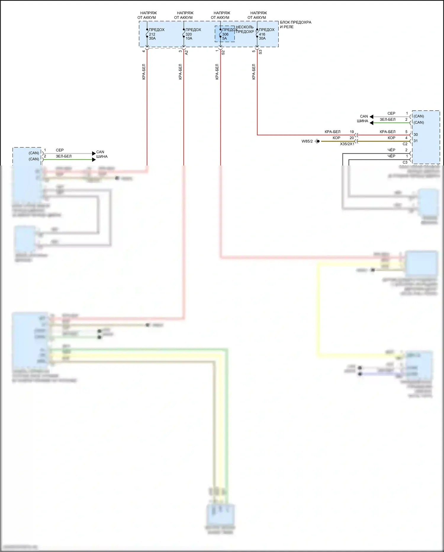 GLC-класс Mercedes-Benz X254 (2022-2024): Управления зеркалами заднего вида электросхема, внедорожник 