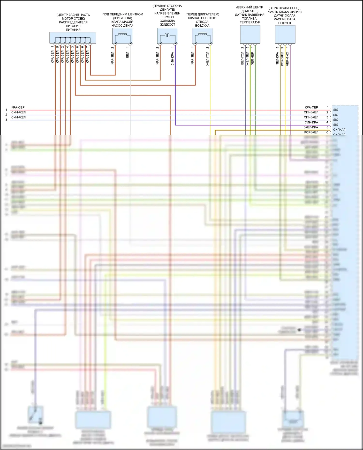 GLE-класс Coupe Mercedes-Benz C167 (2019-2023): Электросхема двигателя 2.0л турбо (8 из 8) 
