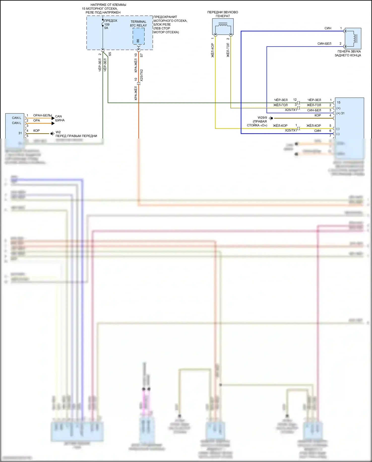 GLE-класс Coupe Mercedes-Benz C167 (2019-2023): Электросхема двигателя 3.0l turbo hybrid, электросхема гибридного управления (2 из 10) 