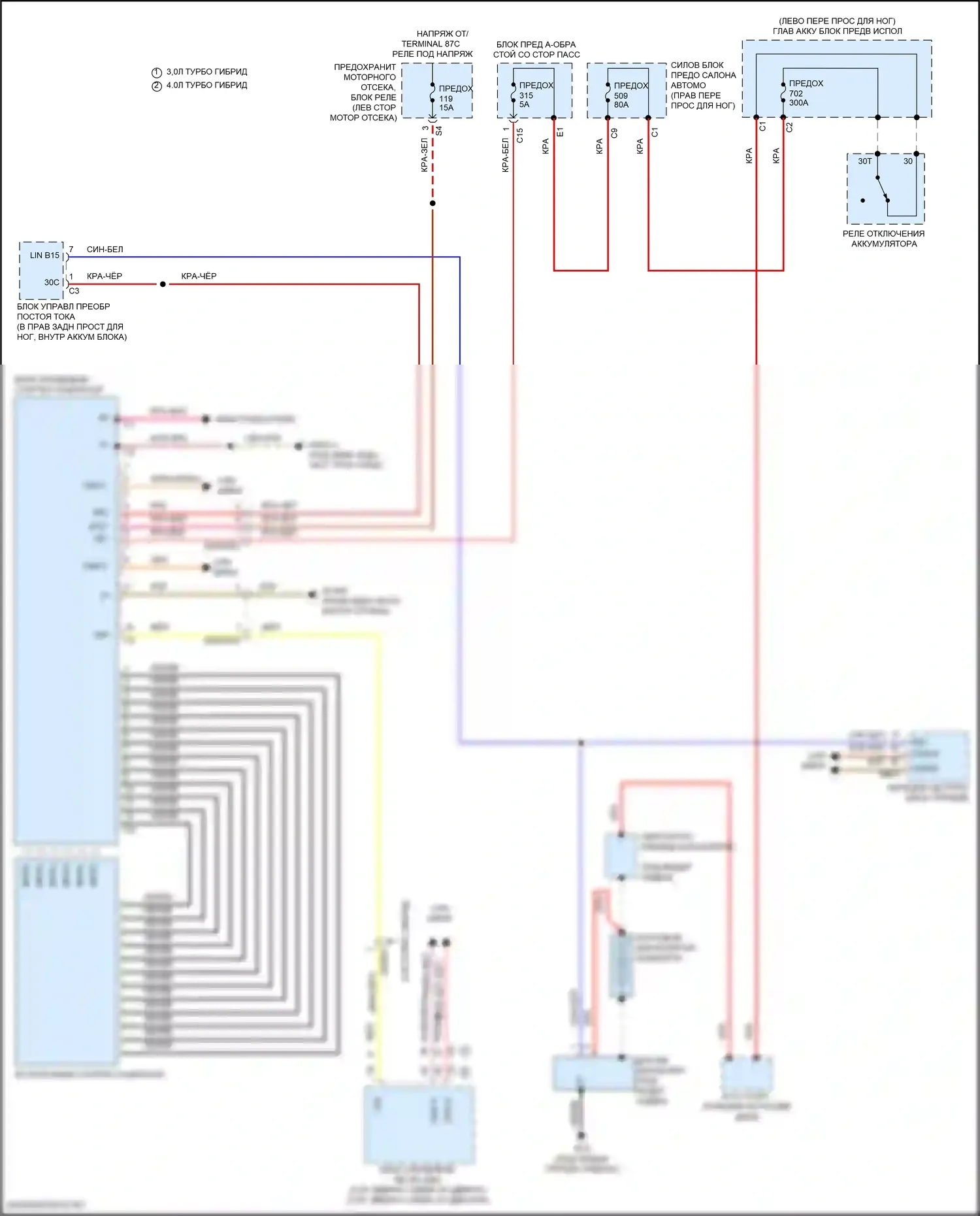 GLE-класс Coupe Mercedes-Benz C167 (2019-2023): Электросхема генератора 