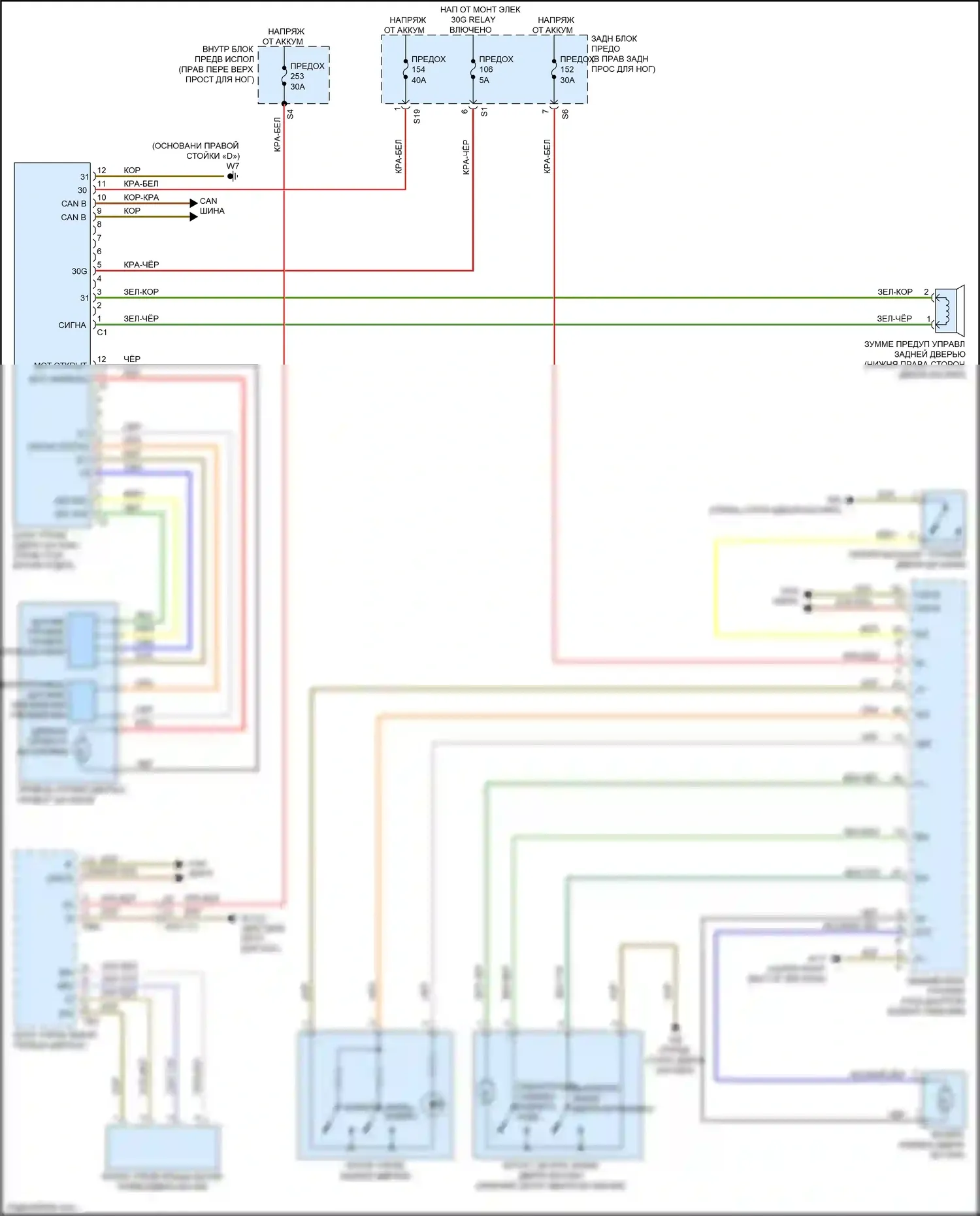 GLE-класс Coupe Mercedes-Benz C292 (2015-2019): Электропривод багажника электросхема 