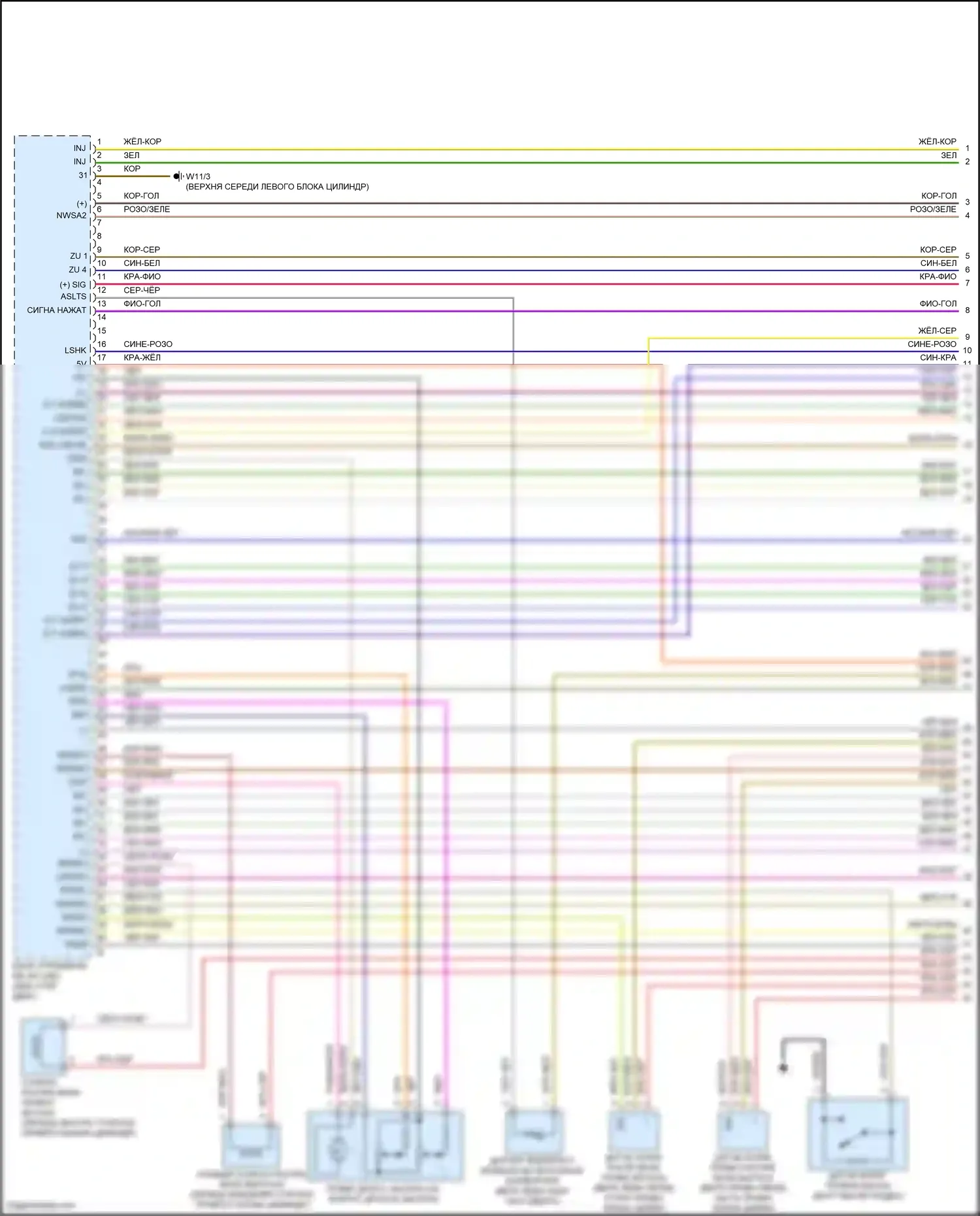 GLE-класс Coupe Mercedes-Benz C292 (2015-2019): Электросхема двигателя 3.5l (1 из 6) 