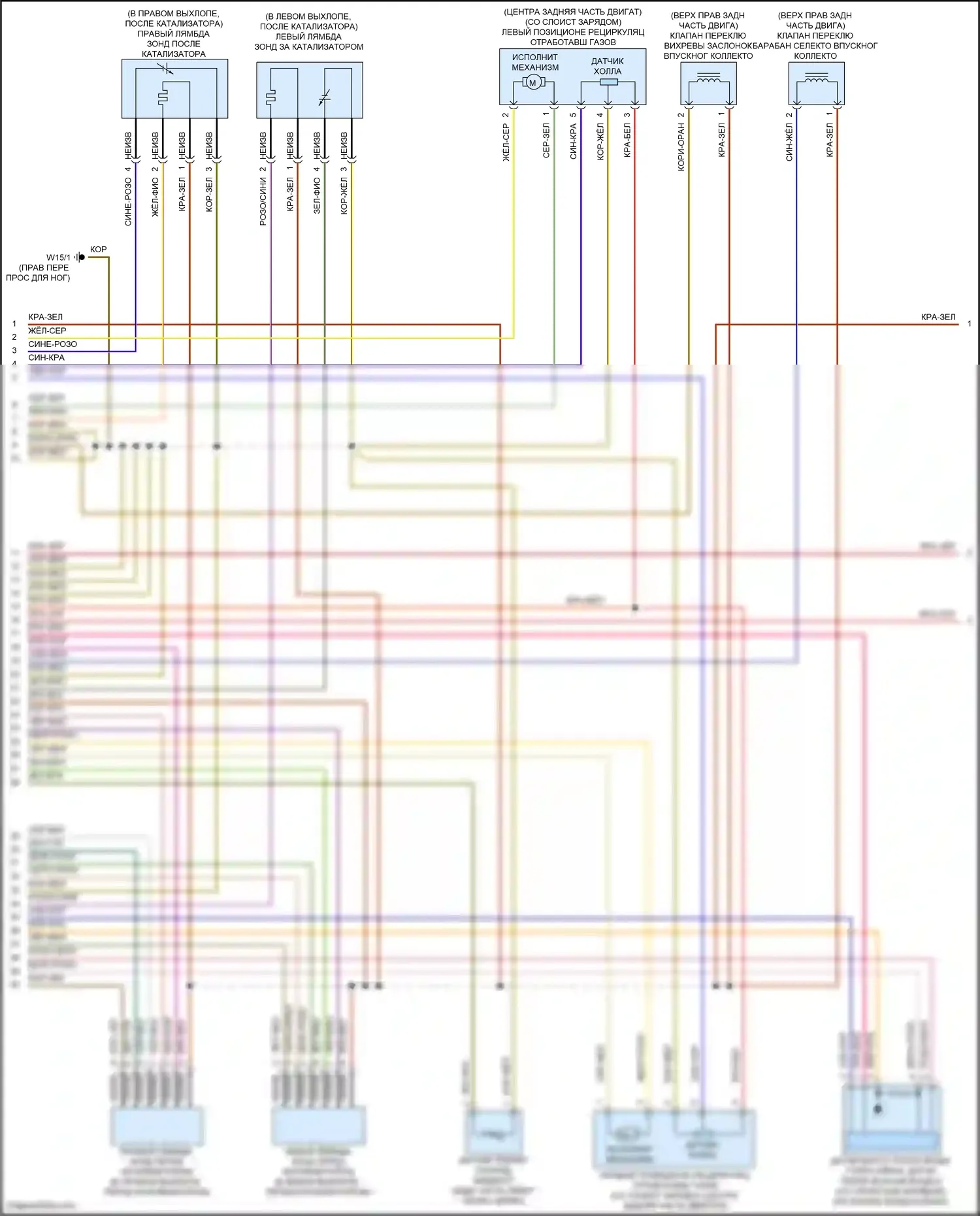 GLE-класс Coupe Mercedes-Benz C292 (2015-2019): Электросхема двигателя 3.5l flex (4 из 6) 