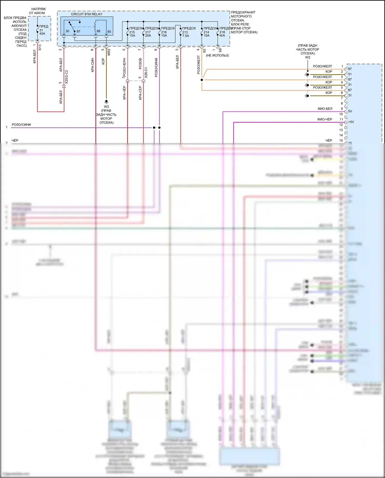 GLE-класс Coupe Mercedes-Benz C292 (2015-2019): Электросхема двигателя 3.5l flex (6 из 6) 