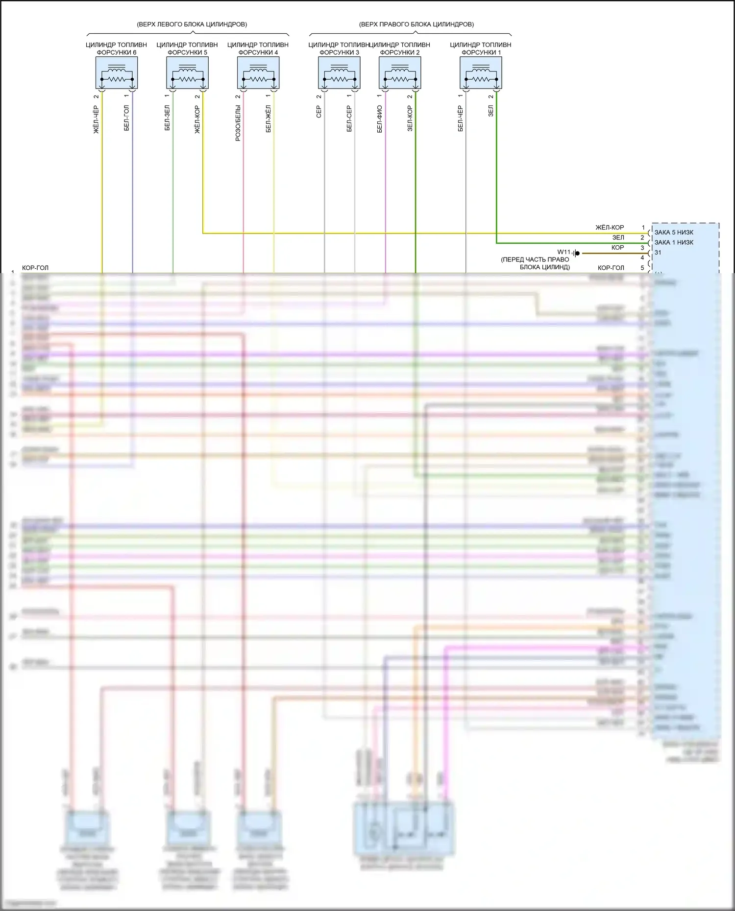GLE-класс Coupe Mercedes-Benz C292 (2015-2019): Электросхема двигателя 3,0л турбо (6 из 6) 