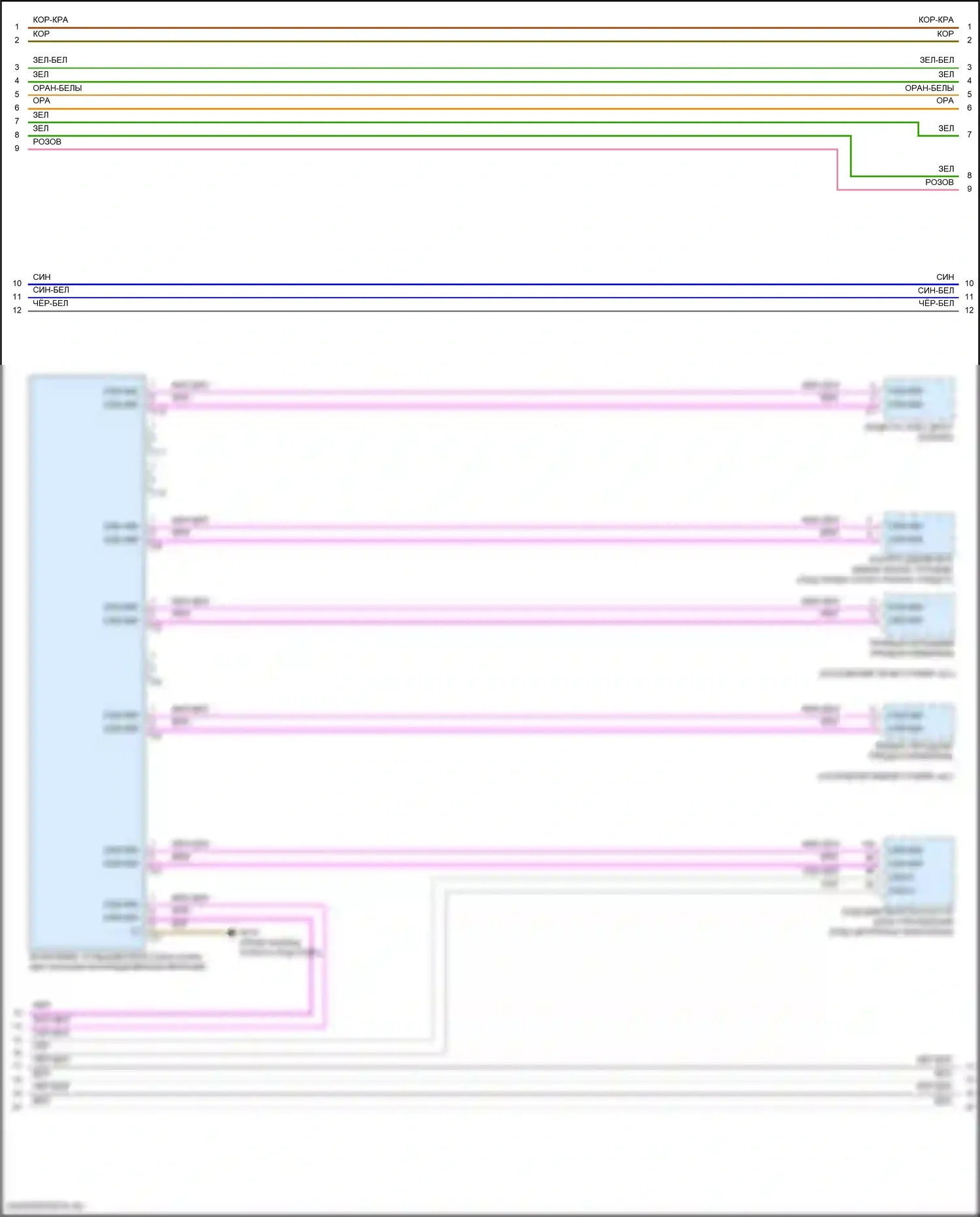 GLE-класс Mercedes-Benz V167 рестайлинг (2023-2024): Электросхема шины высокого/низкого уровня (4 из 8) 
