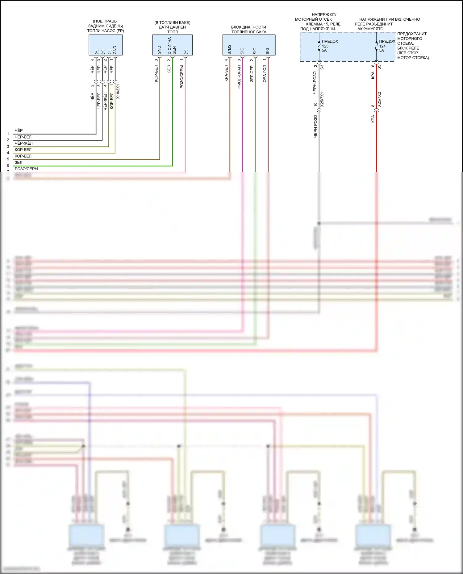 GLE-класс Mercedes-Benz V167 рестайлинг (2023-2024): Электросхема двигателя 3.0l turbo hybrid (3 из 10) 