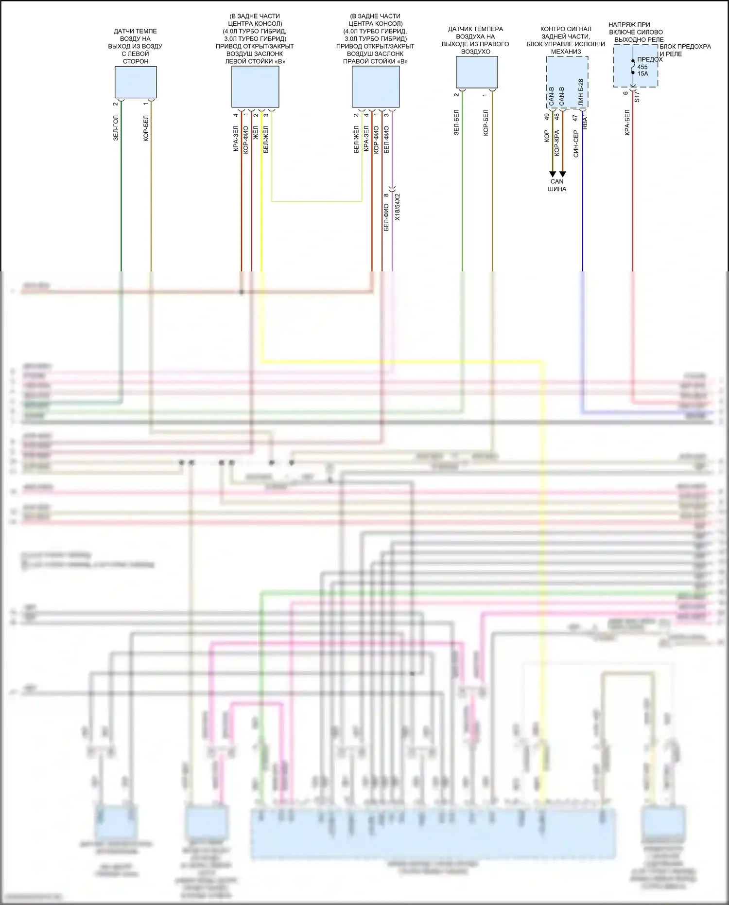 GLE-класс Mercedes-Benz V167 рестайлинг (2023-2024): Электросхема климат контроля (3 из 7) 