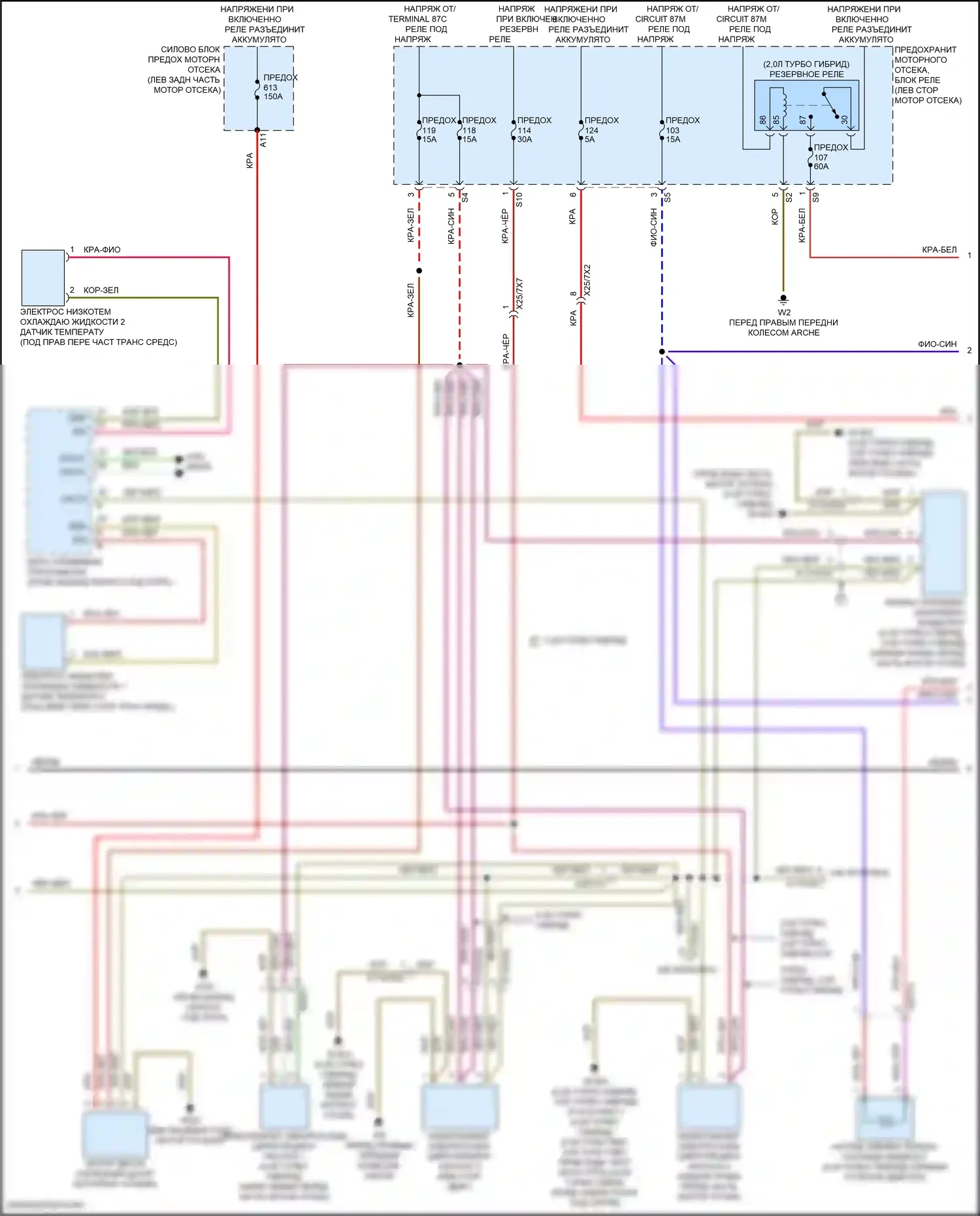GLE-класс Mercedes-Benz V167 рестайлинг (2023-2024): Электросхема климат контроля (6 из 7) 