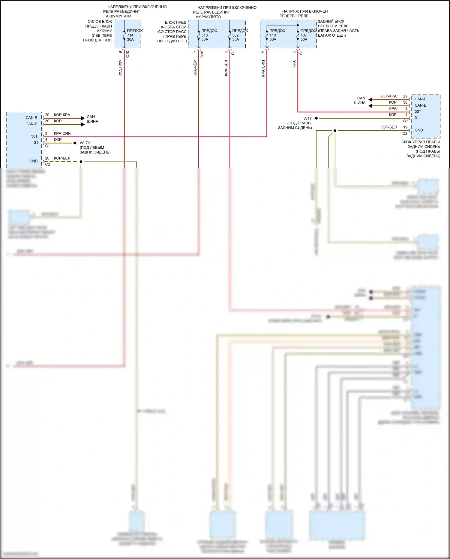 GLE-класс Mercedes-Benz V167 рестайлинг (2023-2024): Электросхема подсветки приборной панели (3 из 3) 