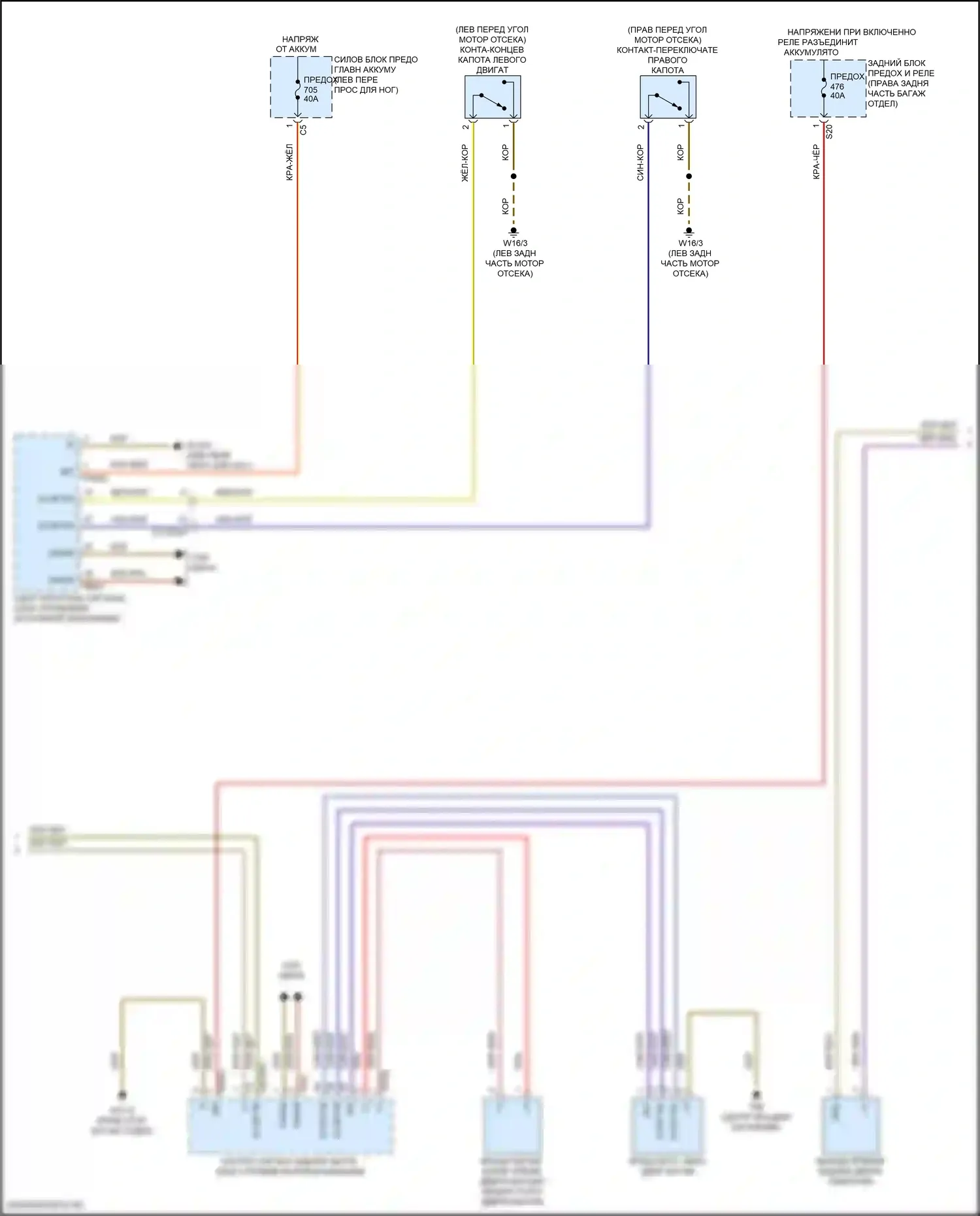GLE-класс Mercedes-Benz V167 рестайлинг (2023-2024): Электросхема центрального замка с автоблокировкой (4 из 5) 