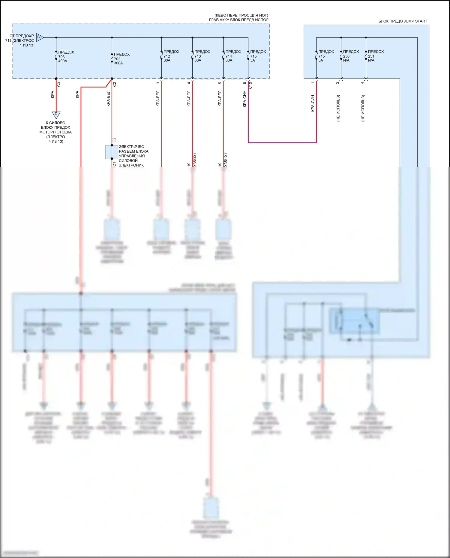 GLE-класс Mercedes-Benz V167 (2018-2023): Электросхема блока предохранителей реле (5 из 13) 