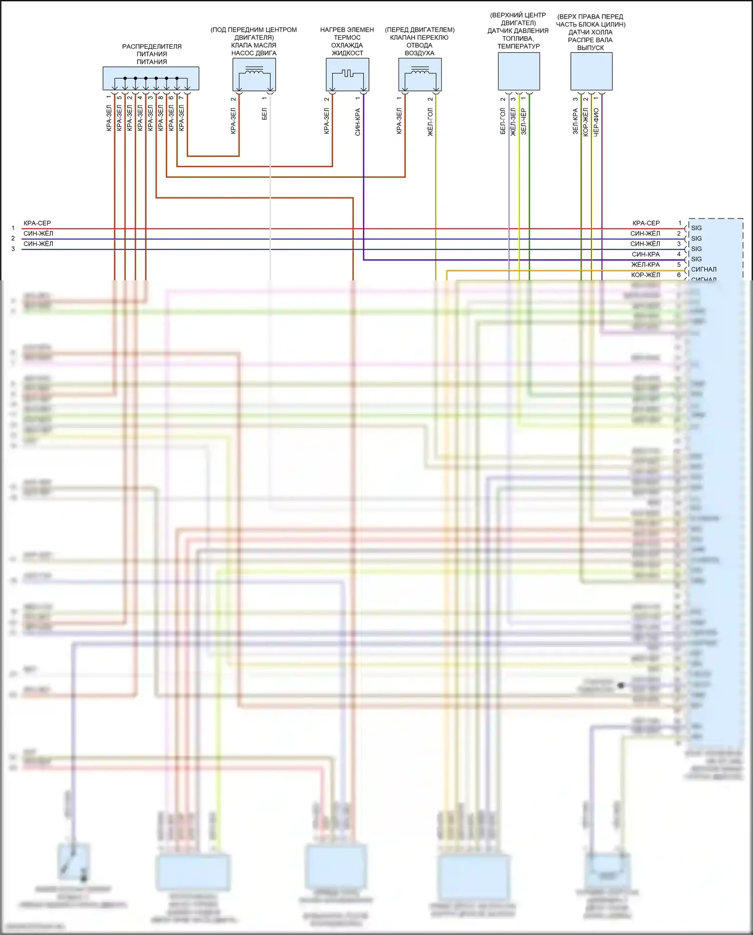 GLE-класс Mercedes-Benz V167 (2018-2023): Электросхема двигателя 2.0л турбо (8 из 8) 