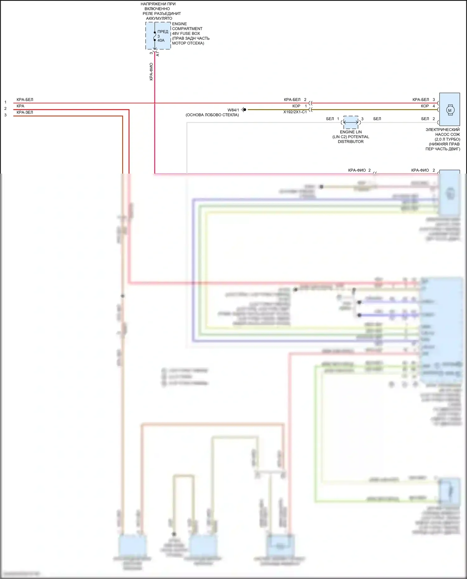 GLE-класс Mercedes-Benz V167 (2018-2023): Электросхема климат контроля (5 из 5) 