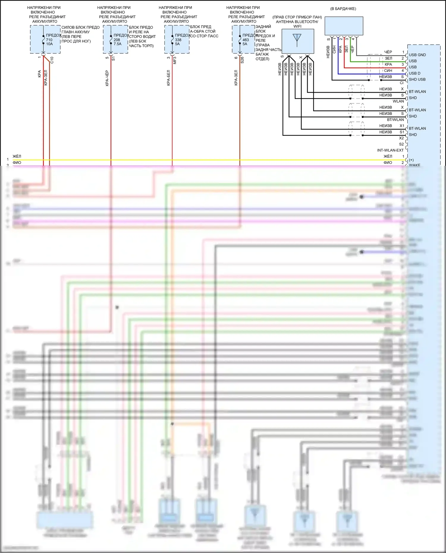 GLE-класс Mercedes-Benz V167 (2018-2023): Электросхема магнитолы comand (5 из 5) 
