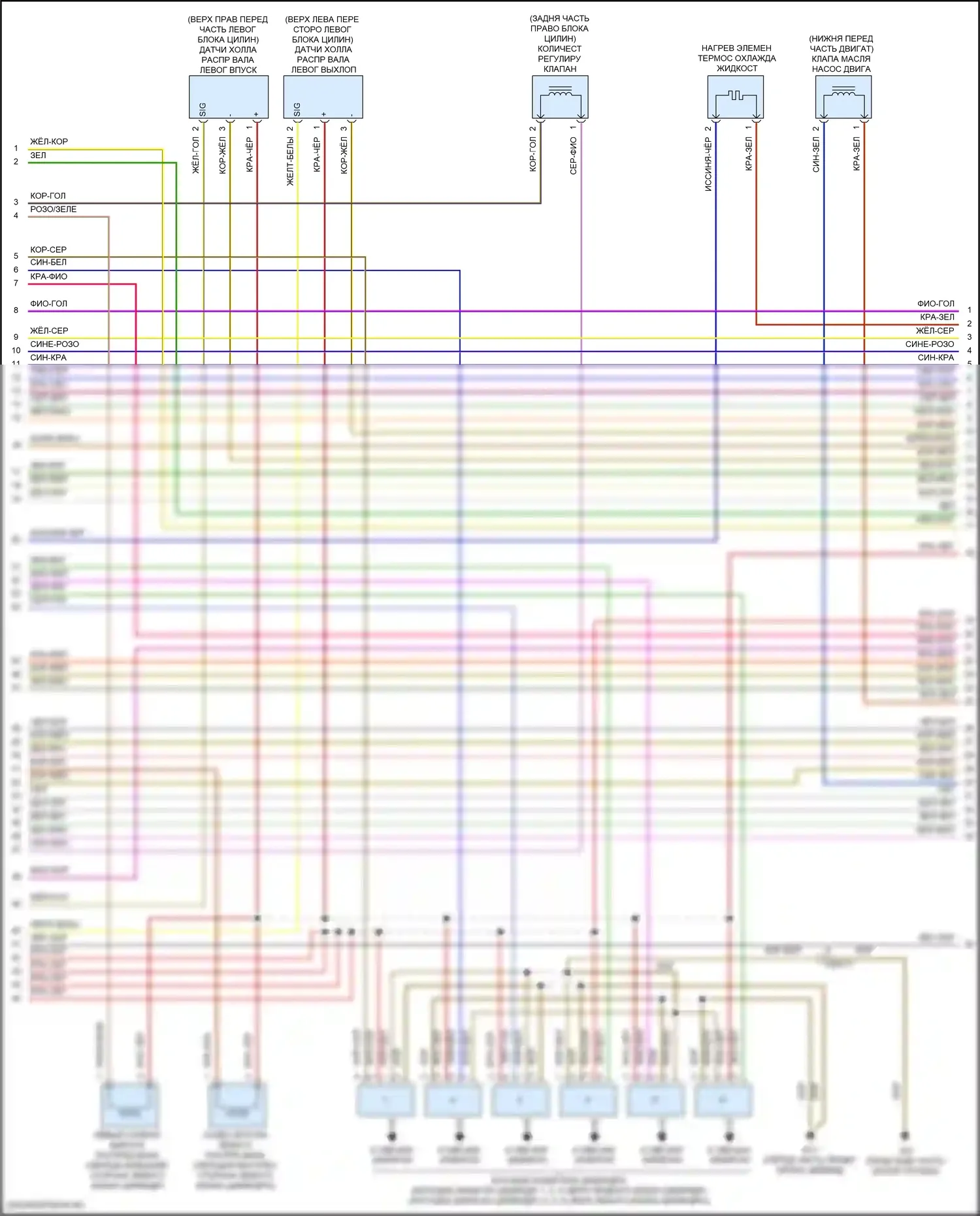 GLE-класс Mercedes-Benz W166 (2015-2018): Электросхема двигателя 3.5l (2 из 6) 
