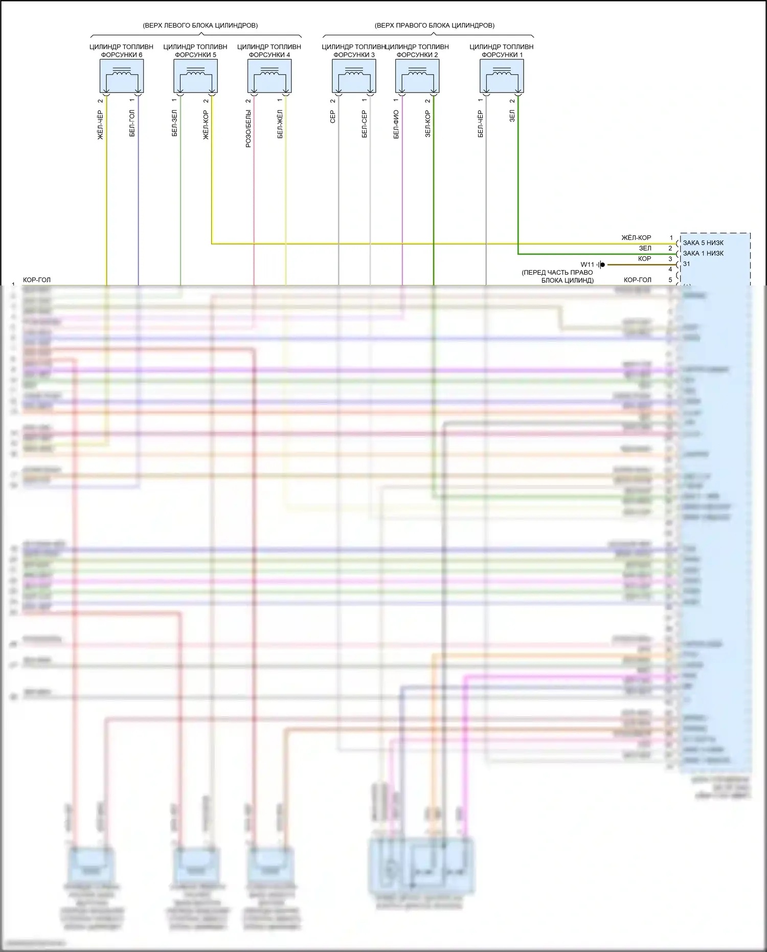 GLE-класс Mercedes-Benz W166 (2015-2018): Электросхема двигателя 3,0л турбо (6 из 6) 