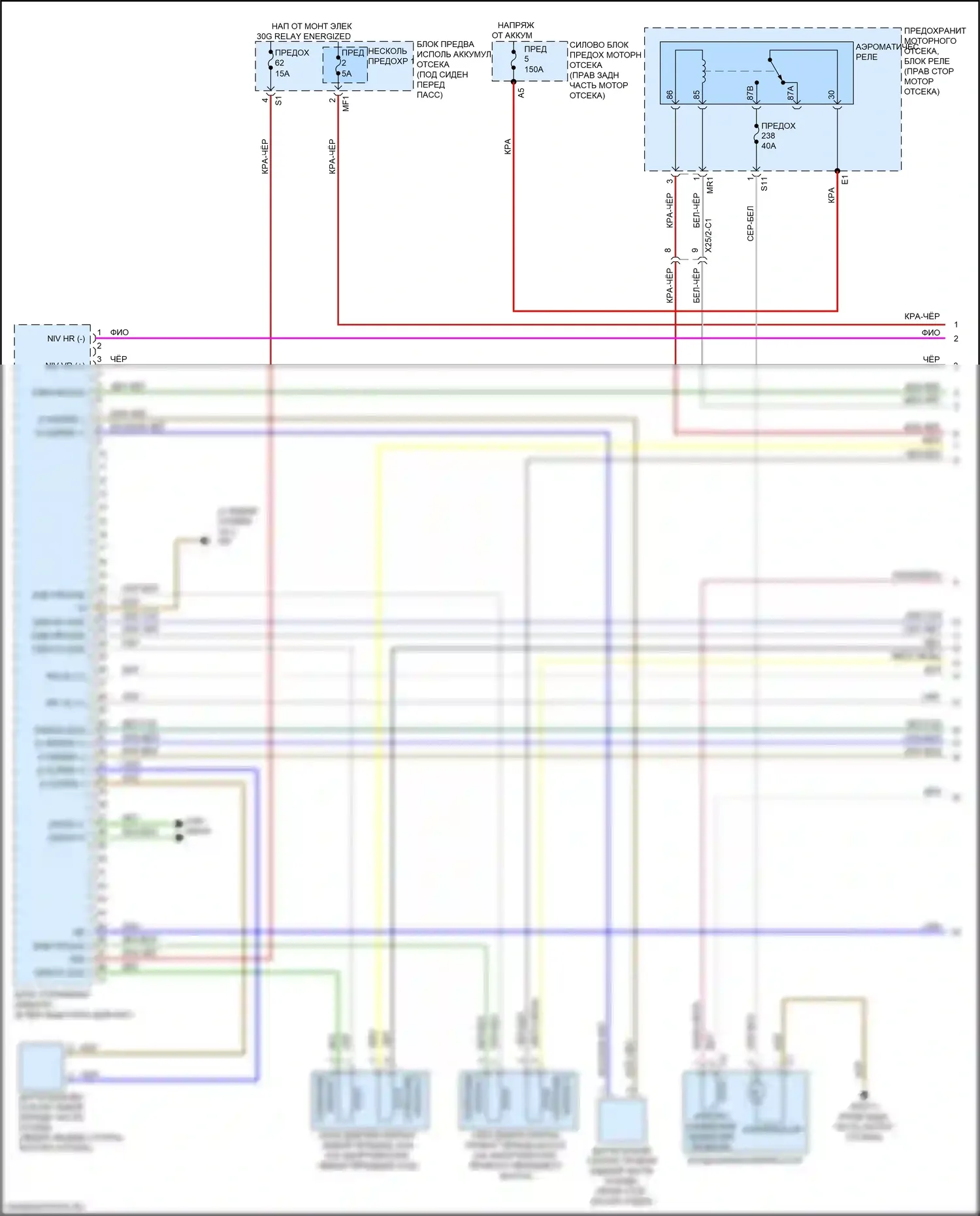 GLE-класс Mercedes-Benz W166 (2015-2018): Электросхема пневматического управления, с рекламой плюс (1 из 2) 