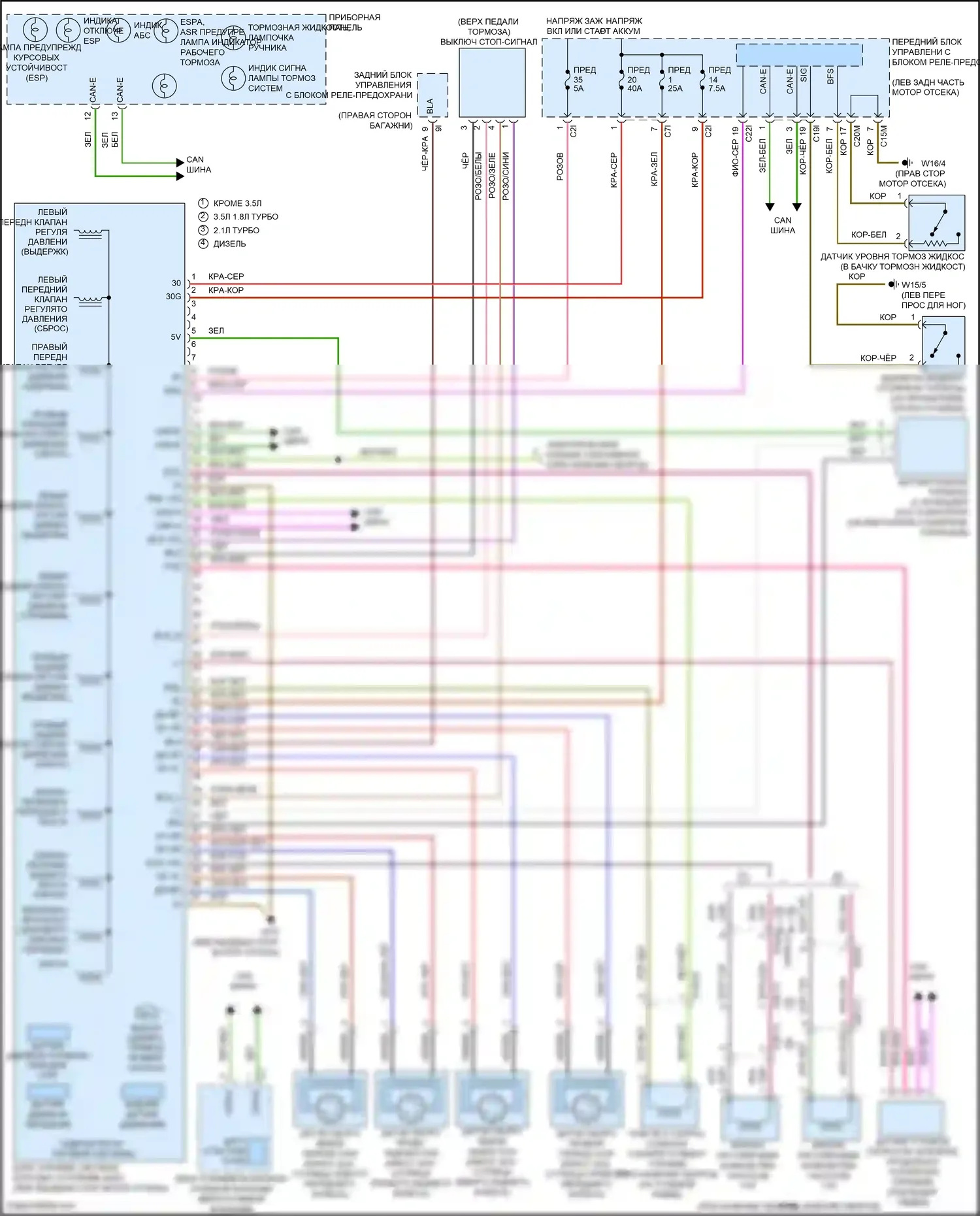 GLK-класс Mercedes-Benz X204 рестайлинг (2012-2015): Антиблокировочная система abs электросхема 