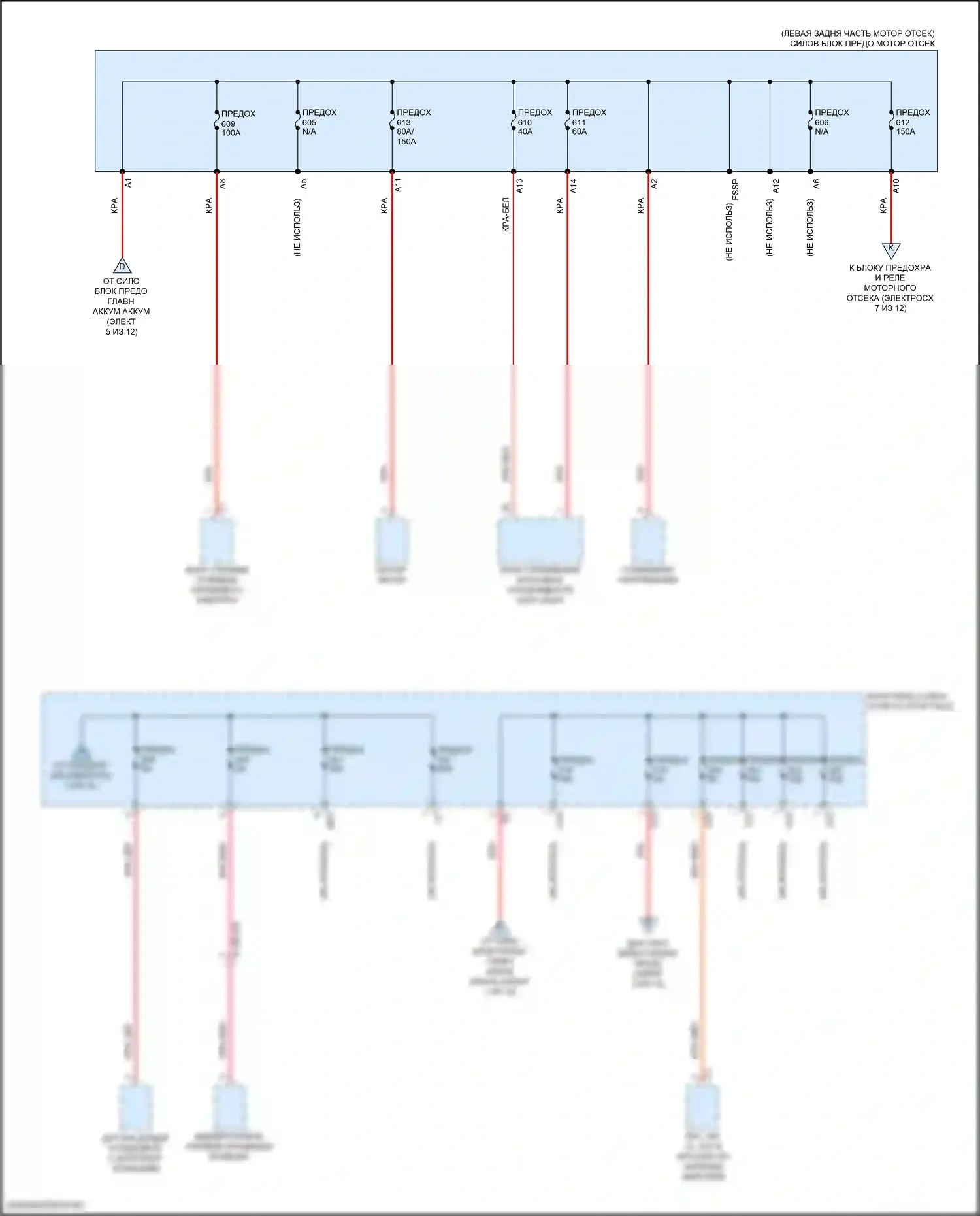 GLS-класс AMG Mercedes-Benz X167 рестайлинг (2023-2024): Электросхема блока предохранителей реле (4 из 12) 