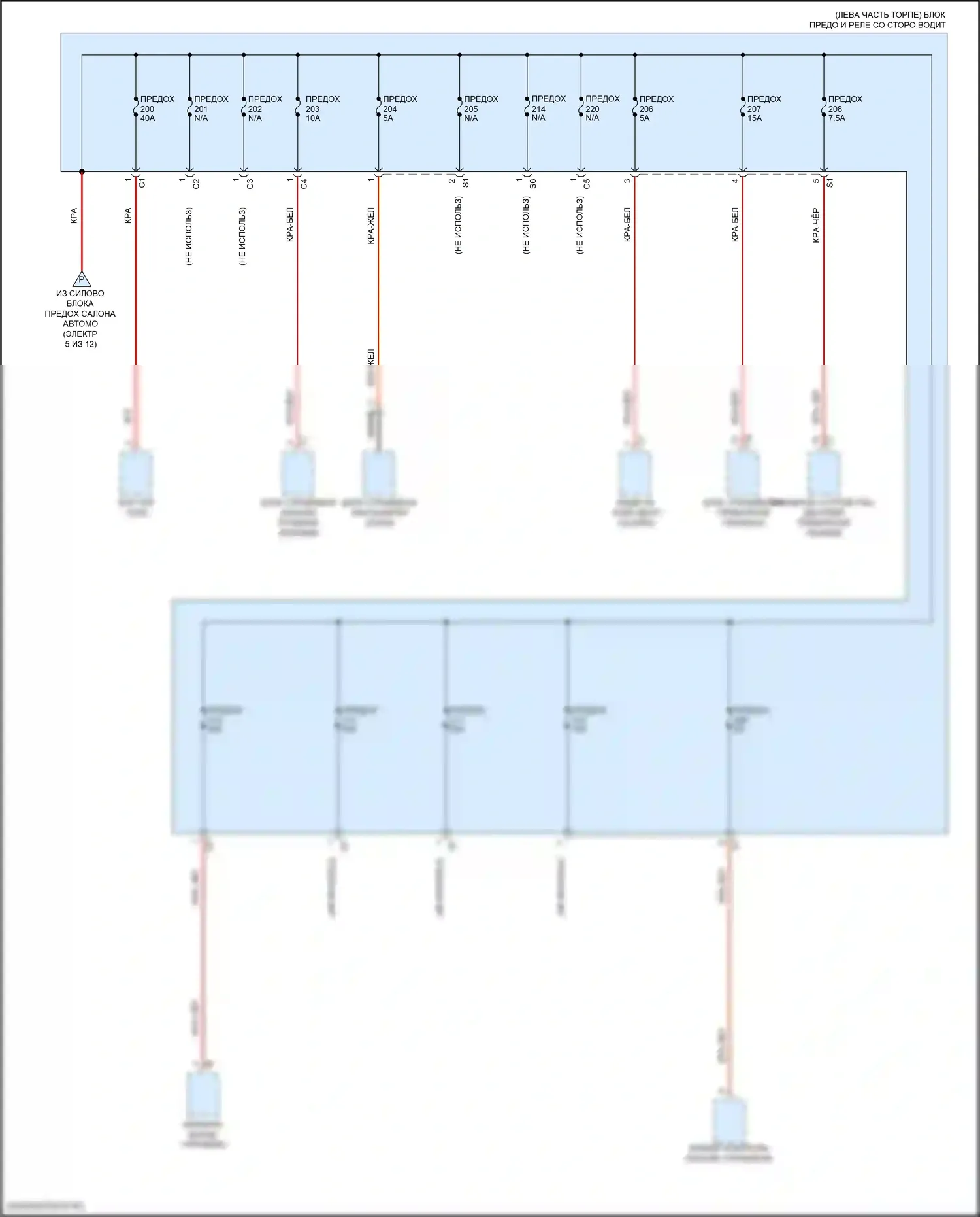 GLS-класс AMG Mercedes-Benz X167 рестайлинг (2023-2024): Электросхема блока предохранителей реле (8 из 12) 