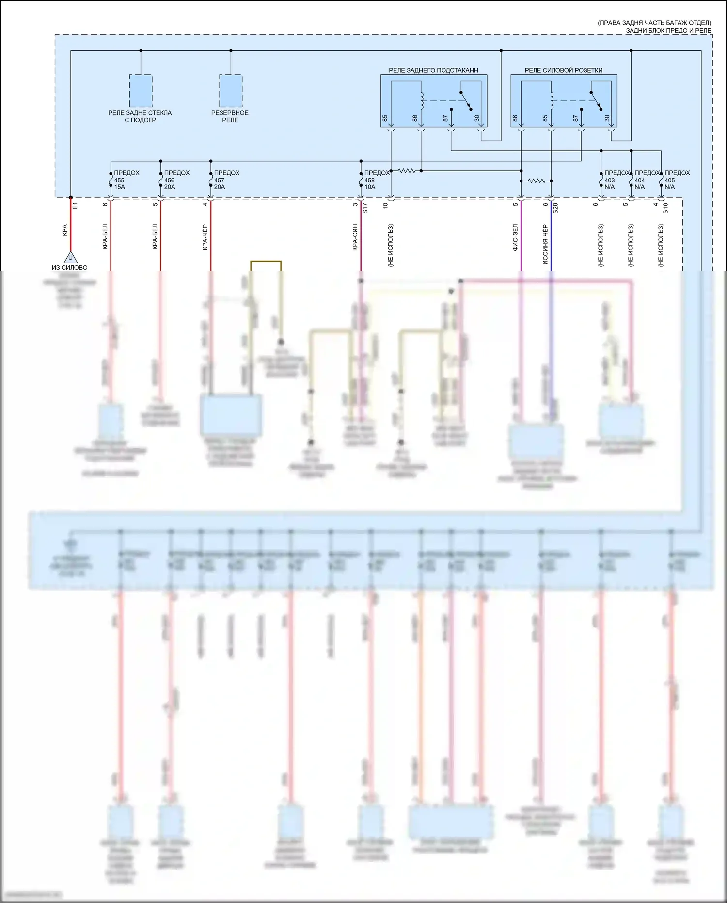 GLS-класс AMG Mercedes-Benz X167 рестайлинг (2023-2024): Электросхема блока предохранителей реле (9 из 12) 
