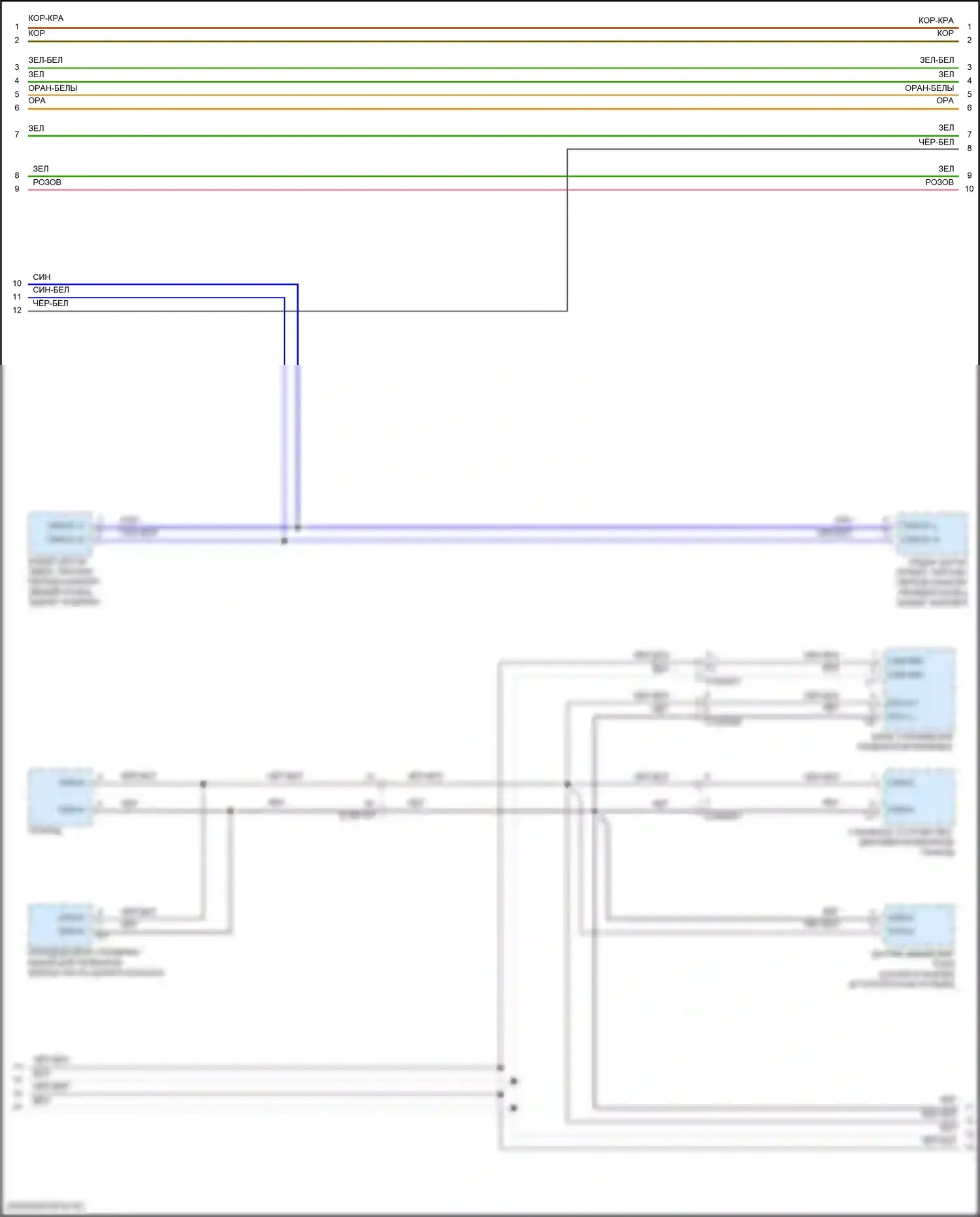 GLS-класс AMG Mercedes-Benz X167 рестайлинг (2023-2024): Электросхема шины высокого/низкого уровня (5 из 8) 