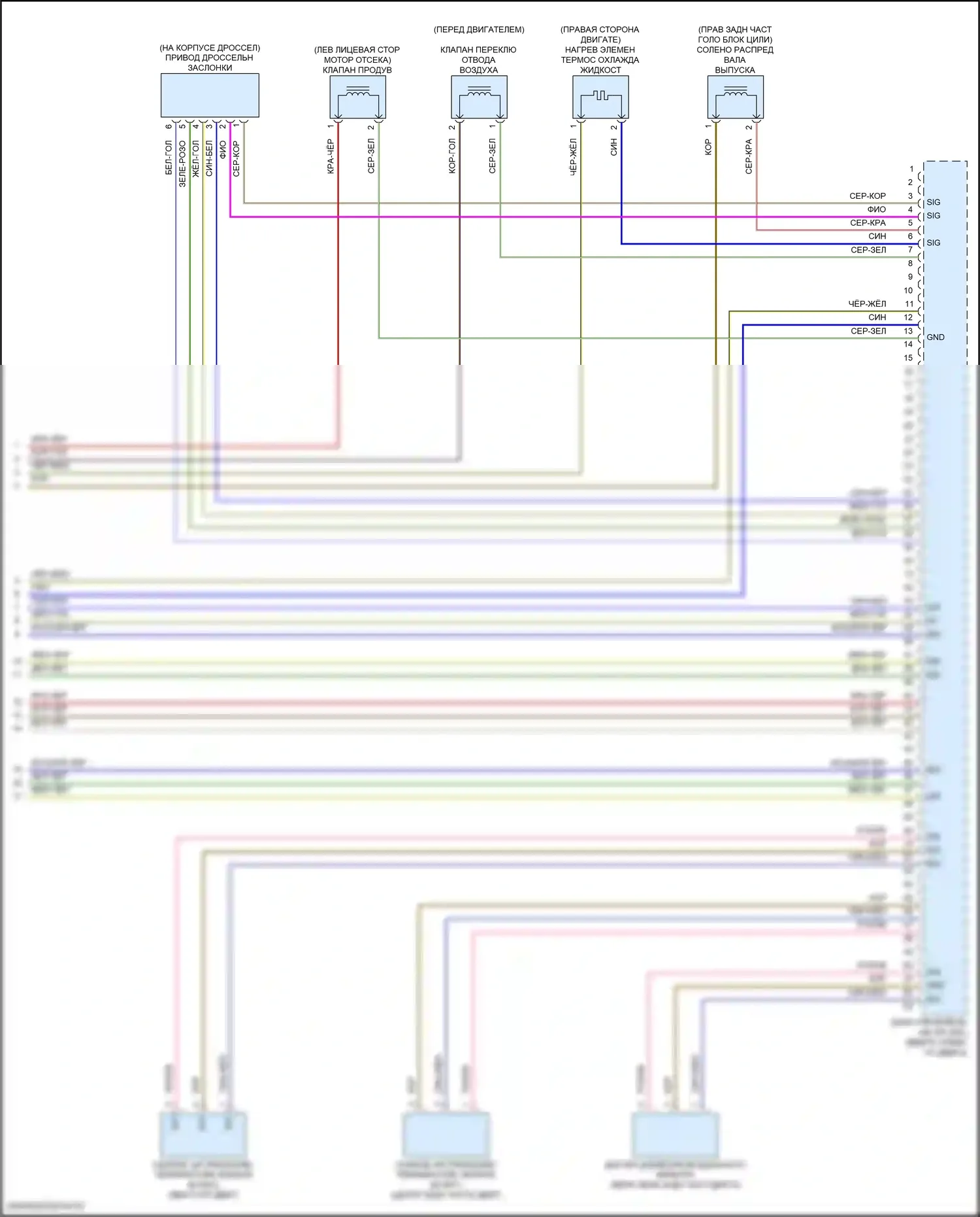 GLS-класс AMG Mercedes-Benz X167 рестайлинг (2023-2024): Электросхема двигателя 3.0l turbo hybrid (10 из 10) 