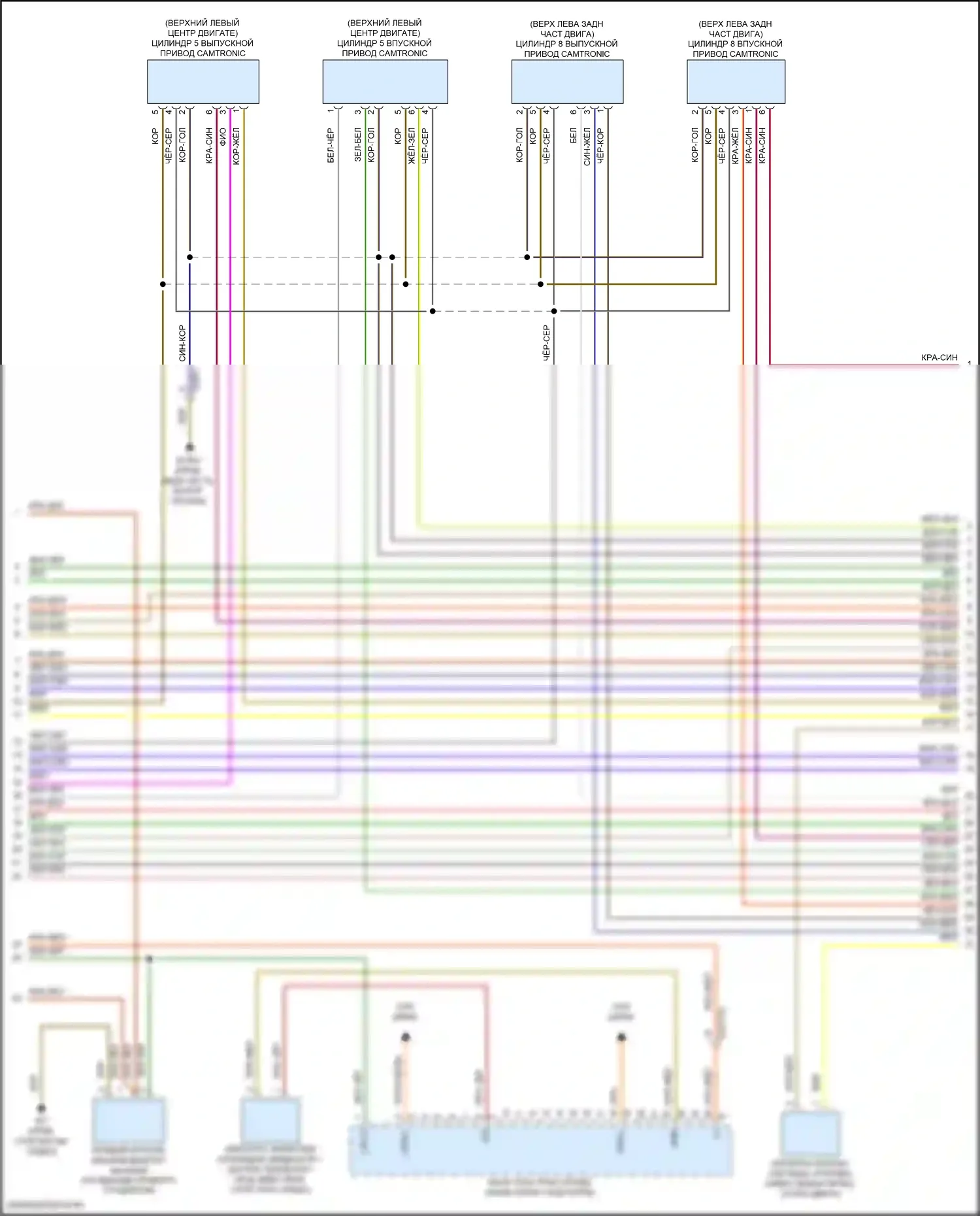 GLS-класс AMG Mercedes-Benz X167 рестайлинг (2023-2024): Электросхема двигателя 4.0l turbo hybrid (4 из 10) 
