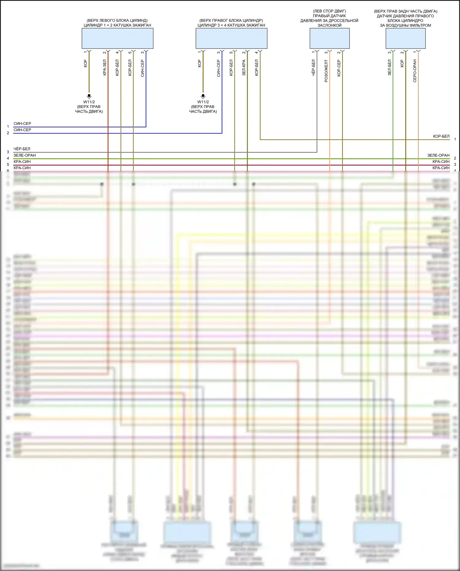 GLS-класс AMG Mercedes-Benz X167 рестайлинг (2023-2024): Электросхема двигателя 4.0l turbo hybrid (9 из 10) 