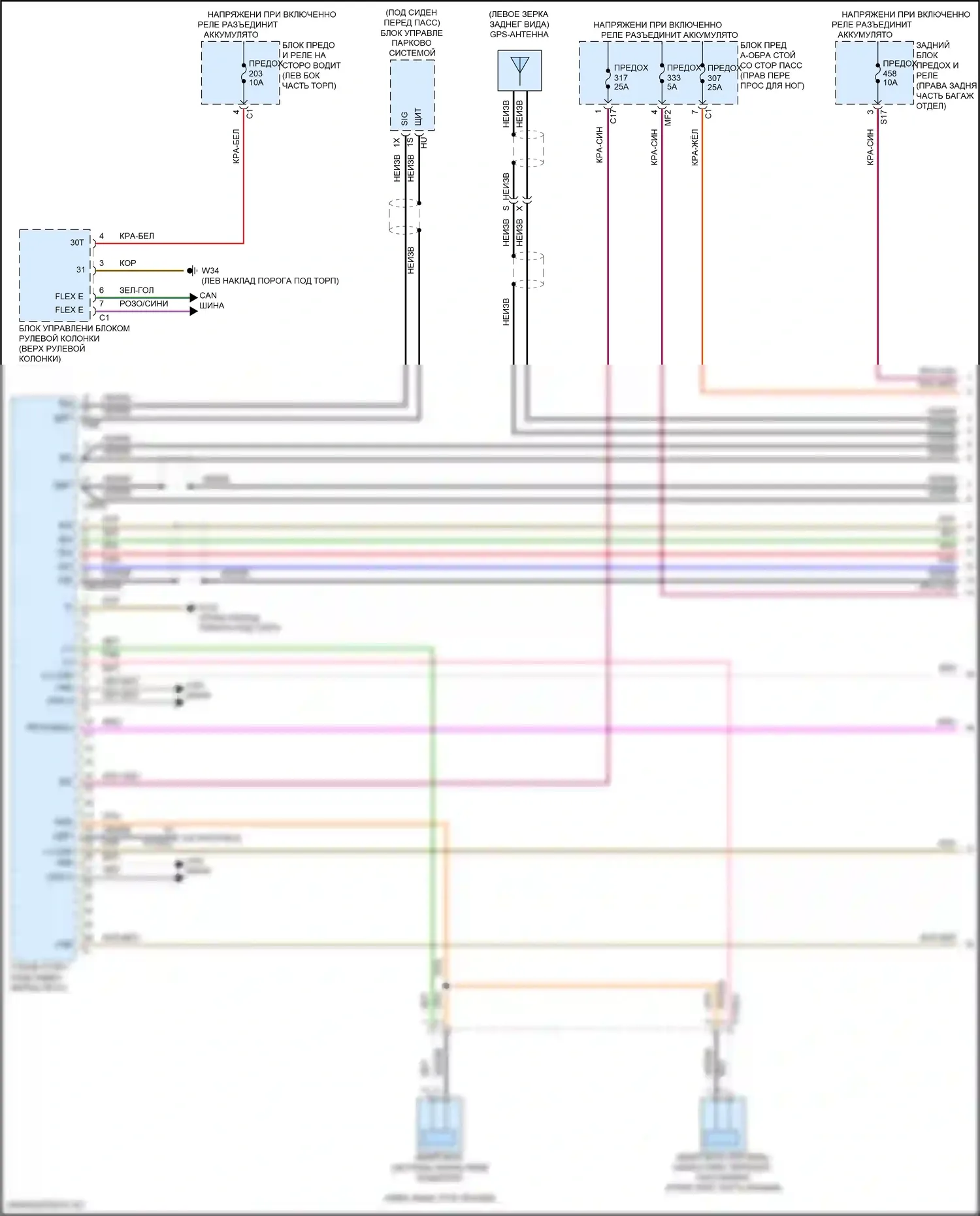 GLS-класс AMG Mercedes-Benz X167 рестайлинг (2023-2024): Электросхема магнитолы comand (1 из 4) 