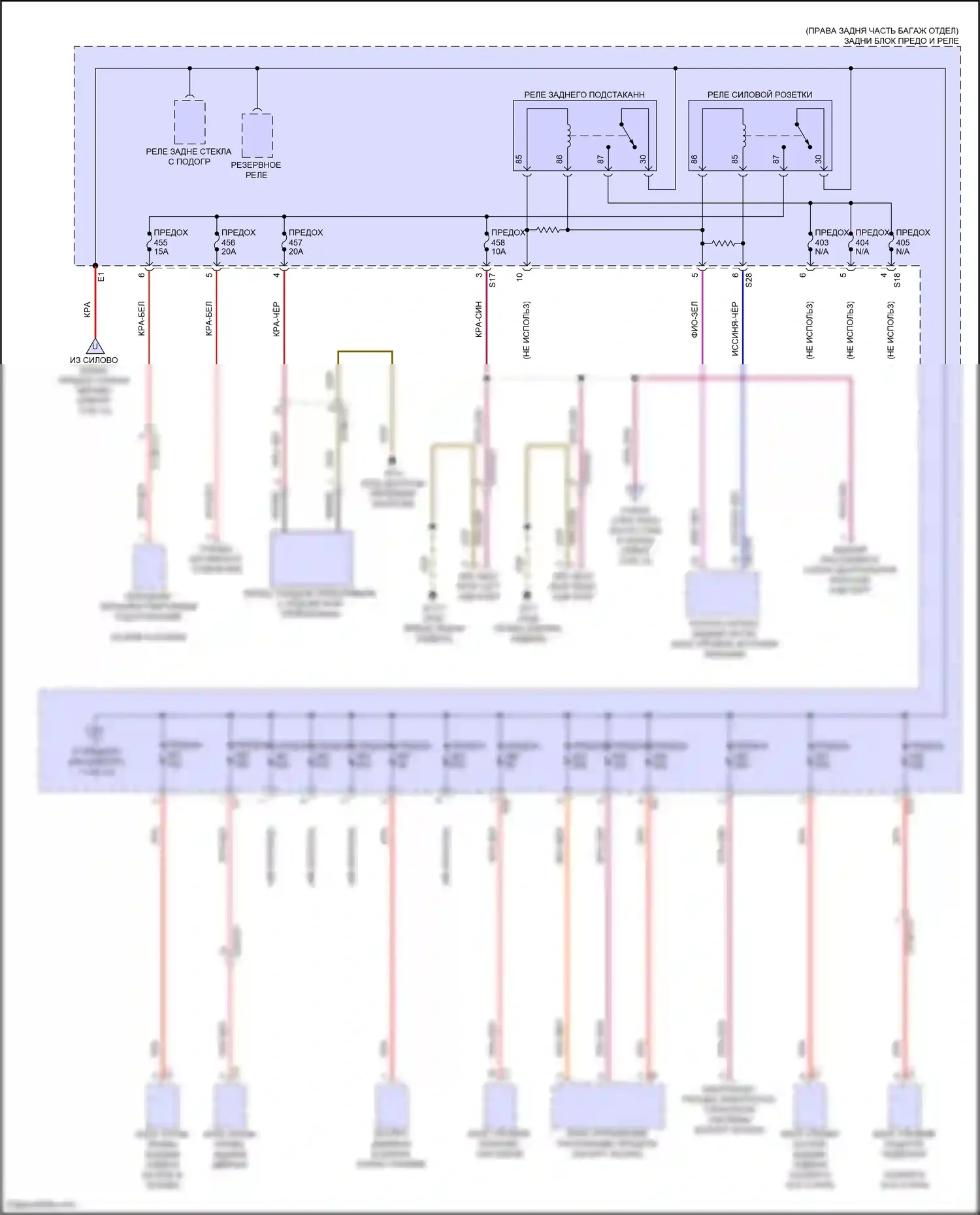 GLS-класс Mercedes-Benz X167 рестайлинг (2023-2024): Электросхема блока предохранителей реле (10 из 13) 