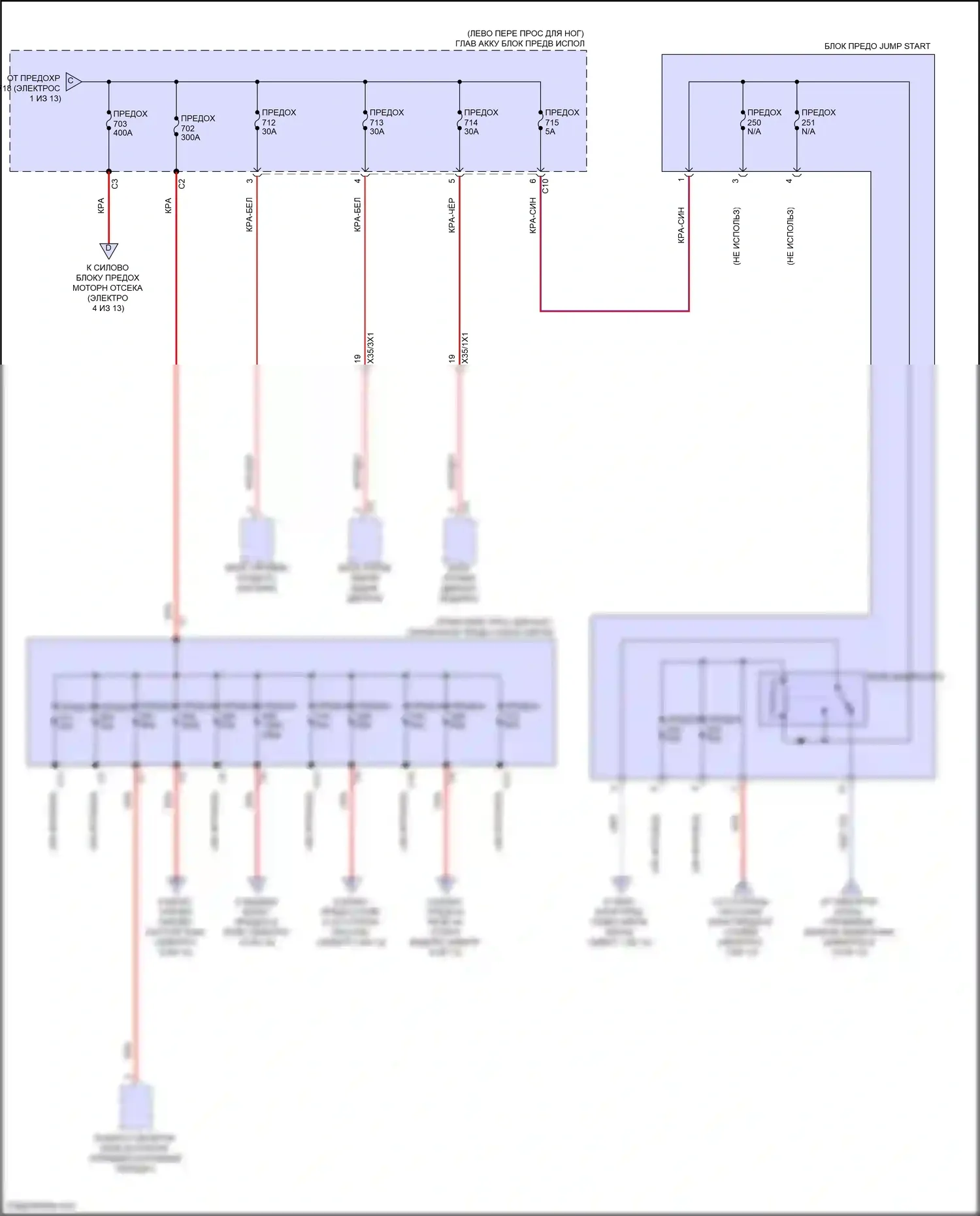 GLS-класс Mercedes-Benz X167 рестайлинг (2023-2024): Электросхема блока предохранителей реле (5 из 13) 