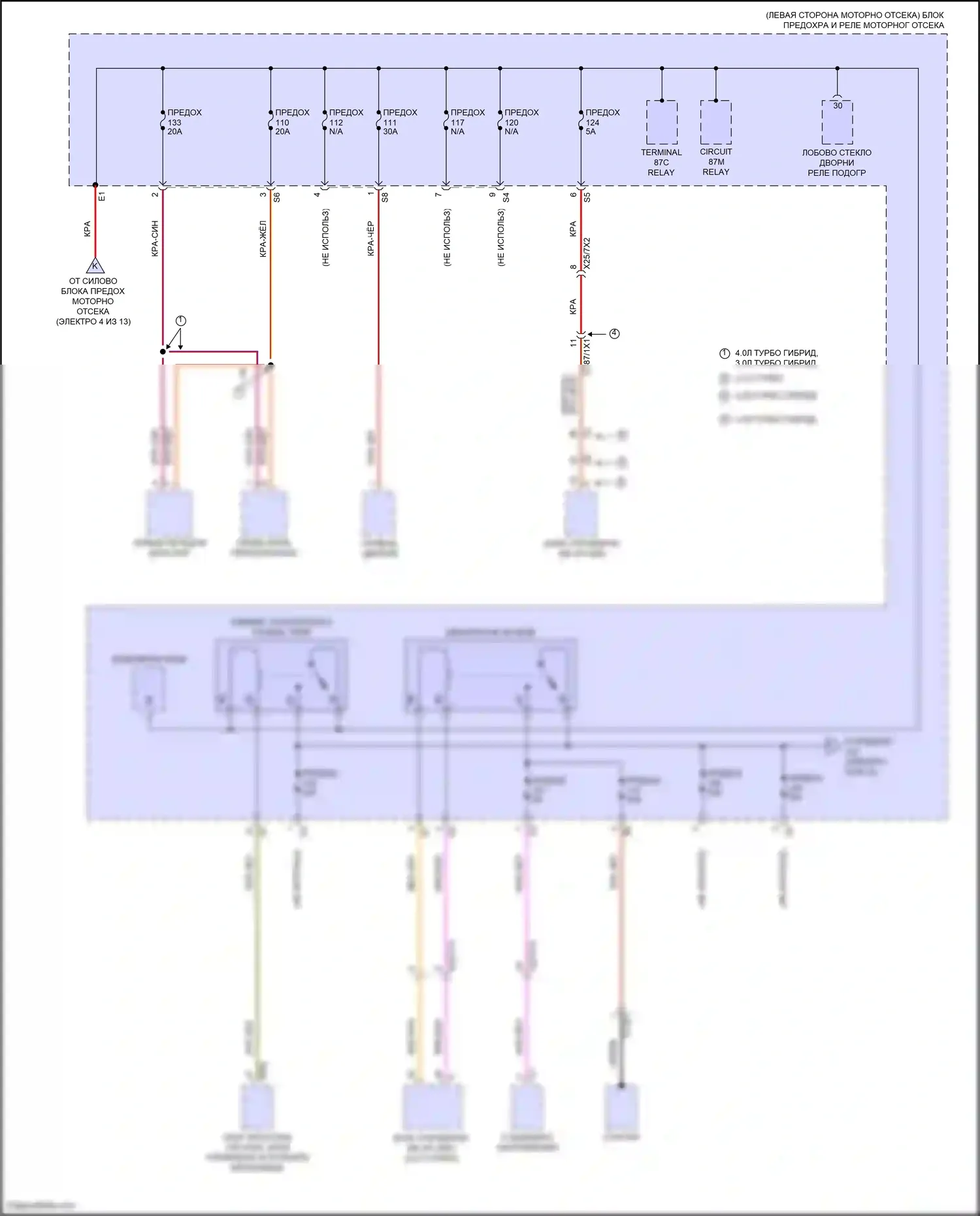GLS-класс Mercedes-Benz X167 рестайлинг (2023-2024): Электросхема блока предохранителей реле (7 из 13) 